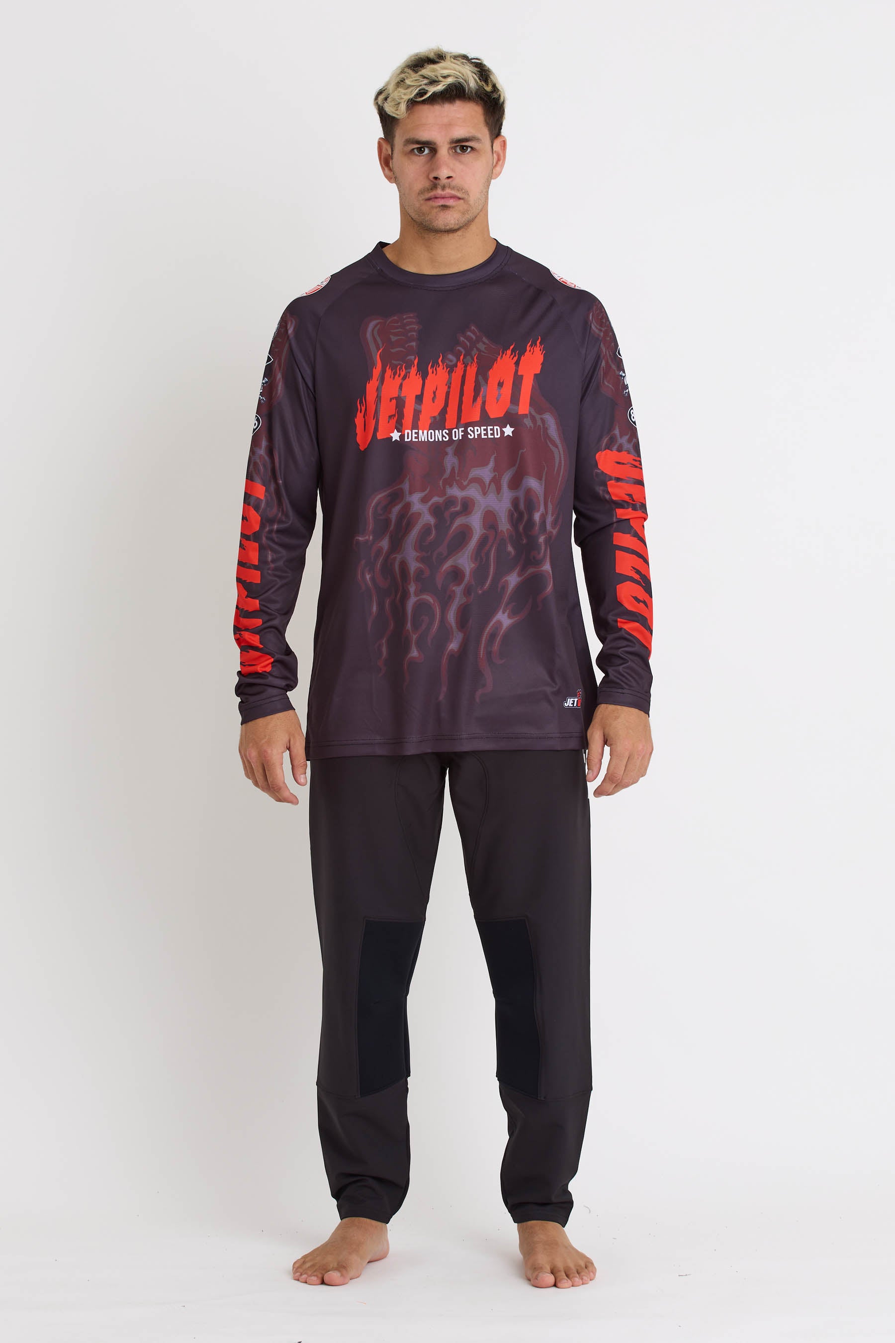 S24623 Jetpilot Bandit Jersey - Black - 1