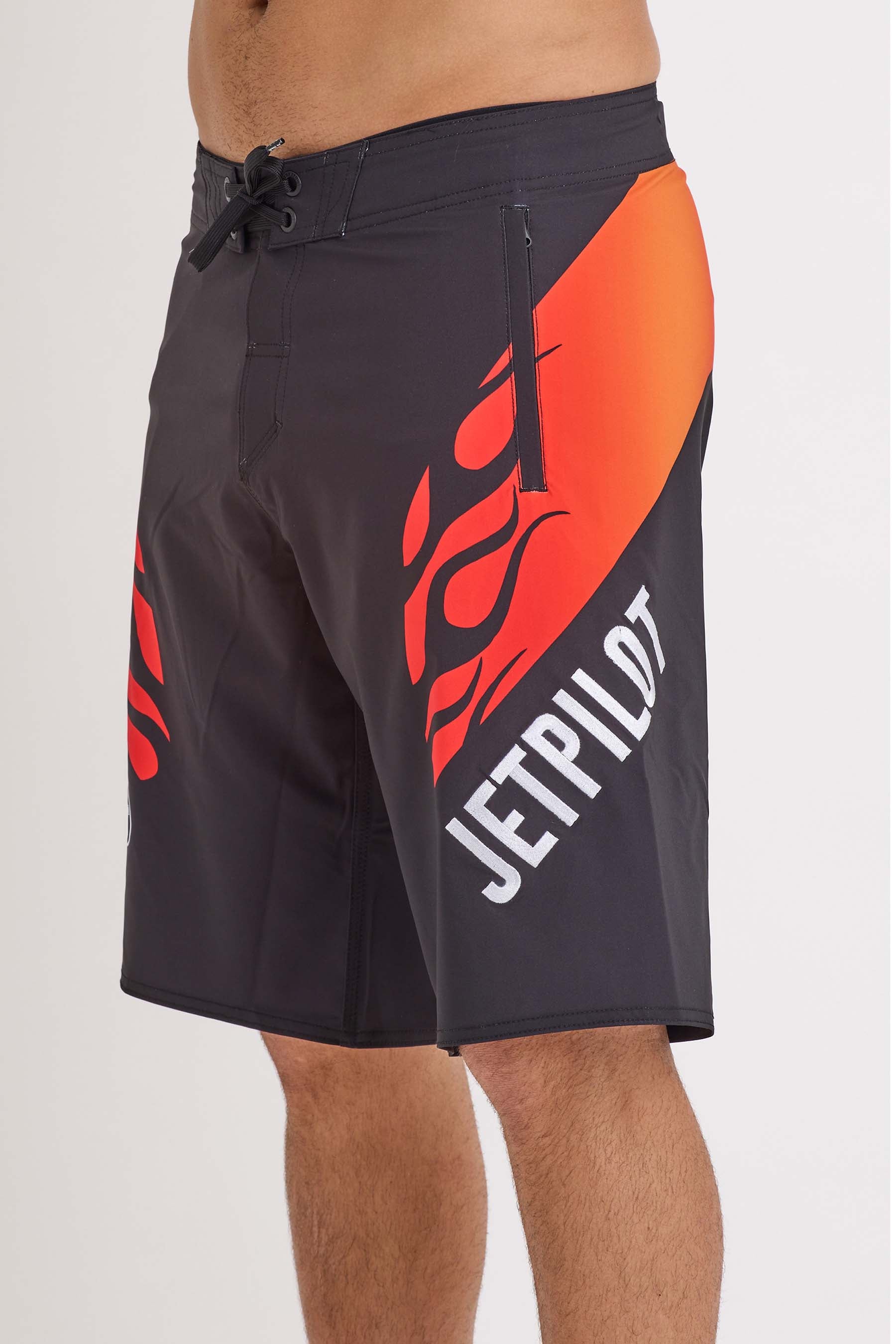 S24906 Jetpilot Vintage Flames Boardshort - Black - 3