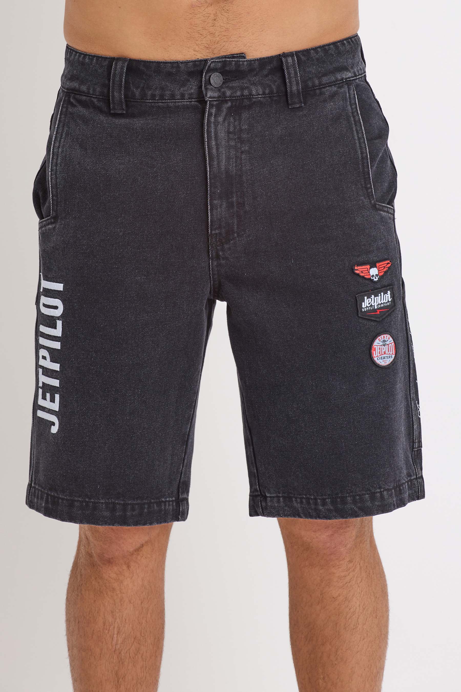 S24907 Jetpilot Denim Carpenter Short - Black - 2