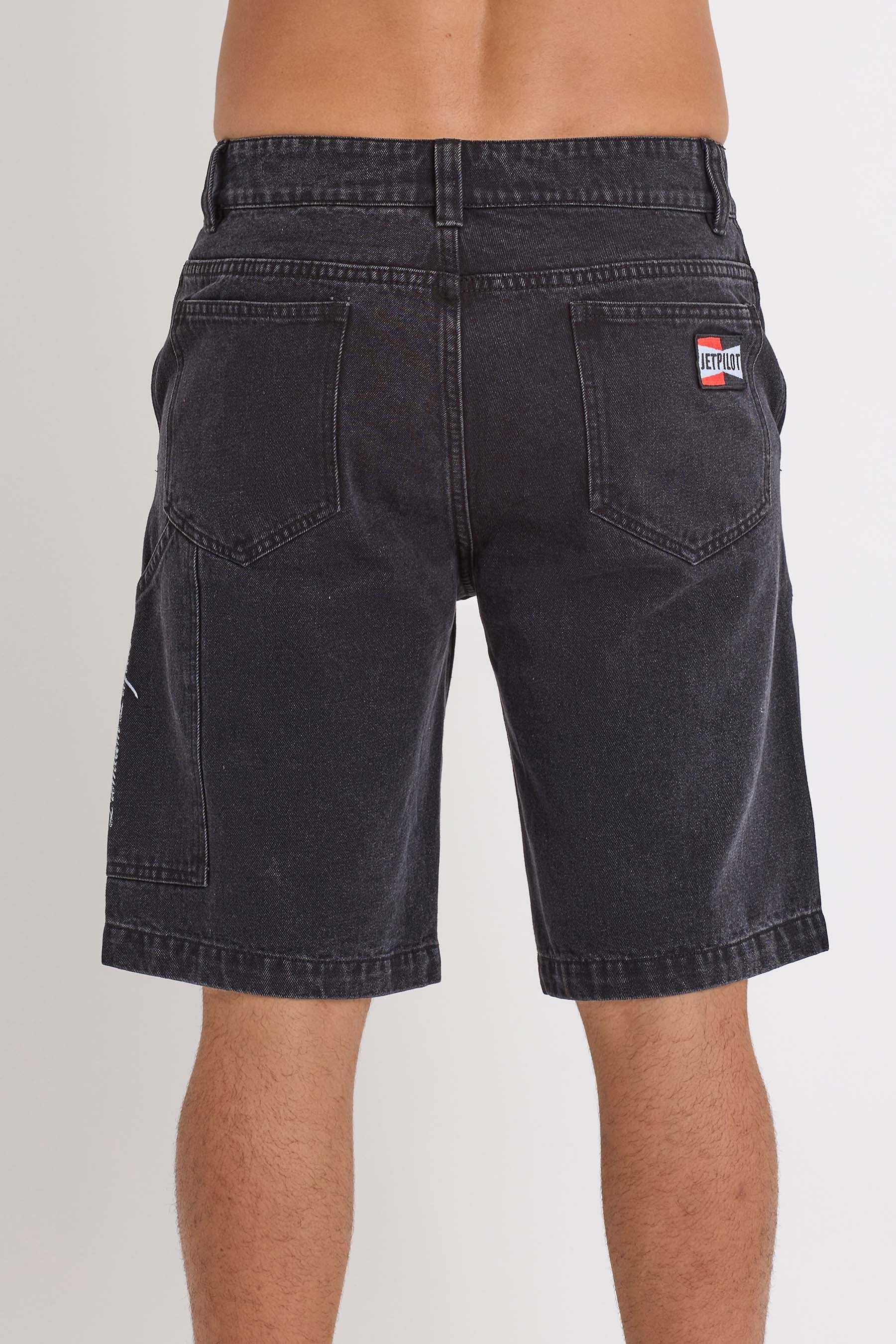 S24907 Jetpilot Denim Carpenter Short - Black - 4