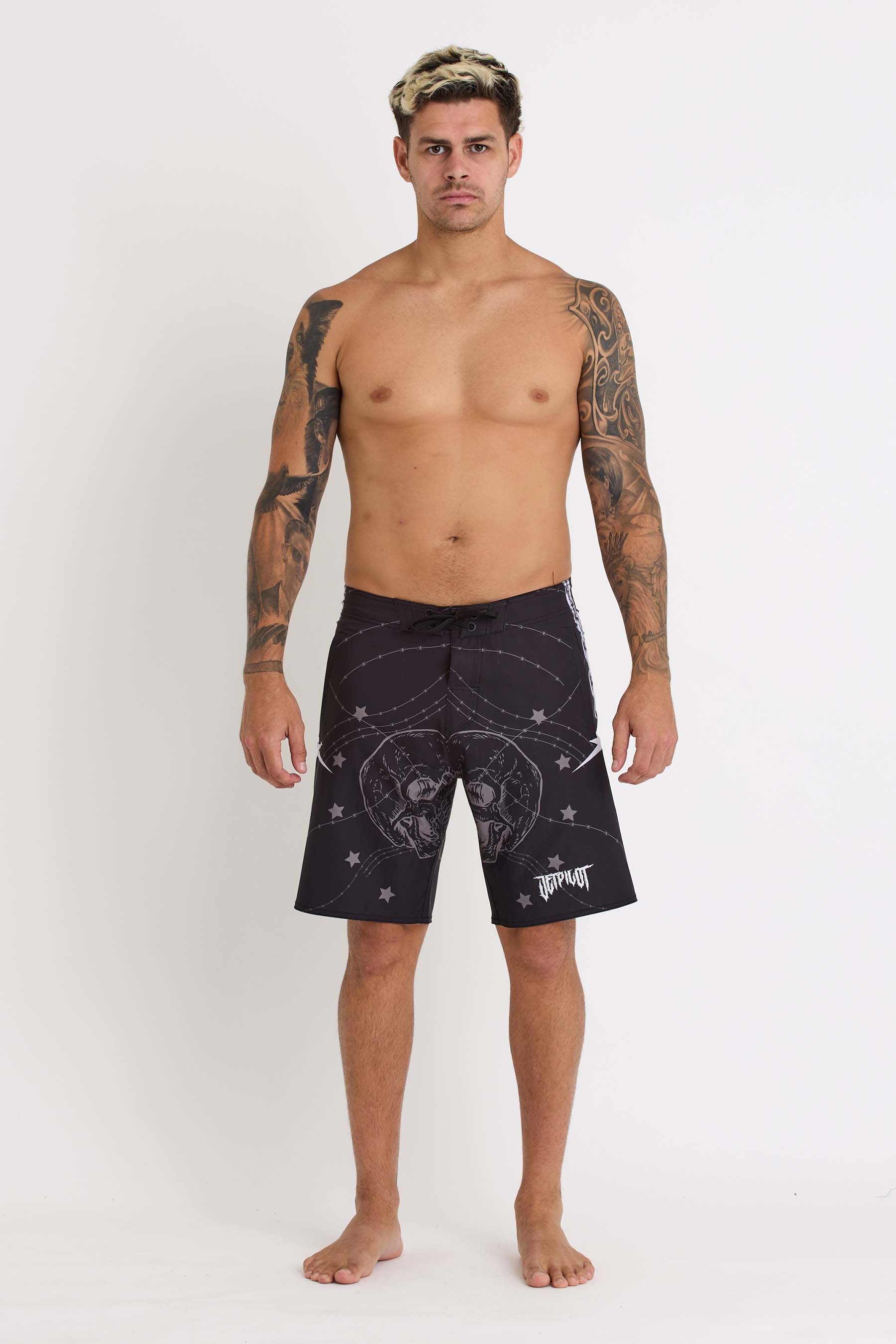 S24908 Jetpilot Thrillseeker Boardshort - Black - 1