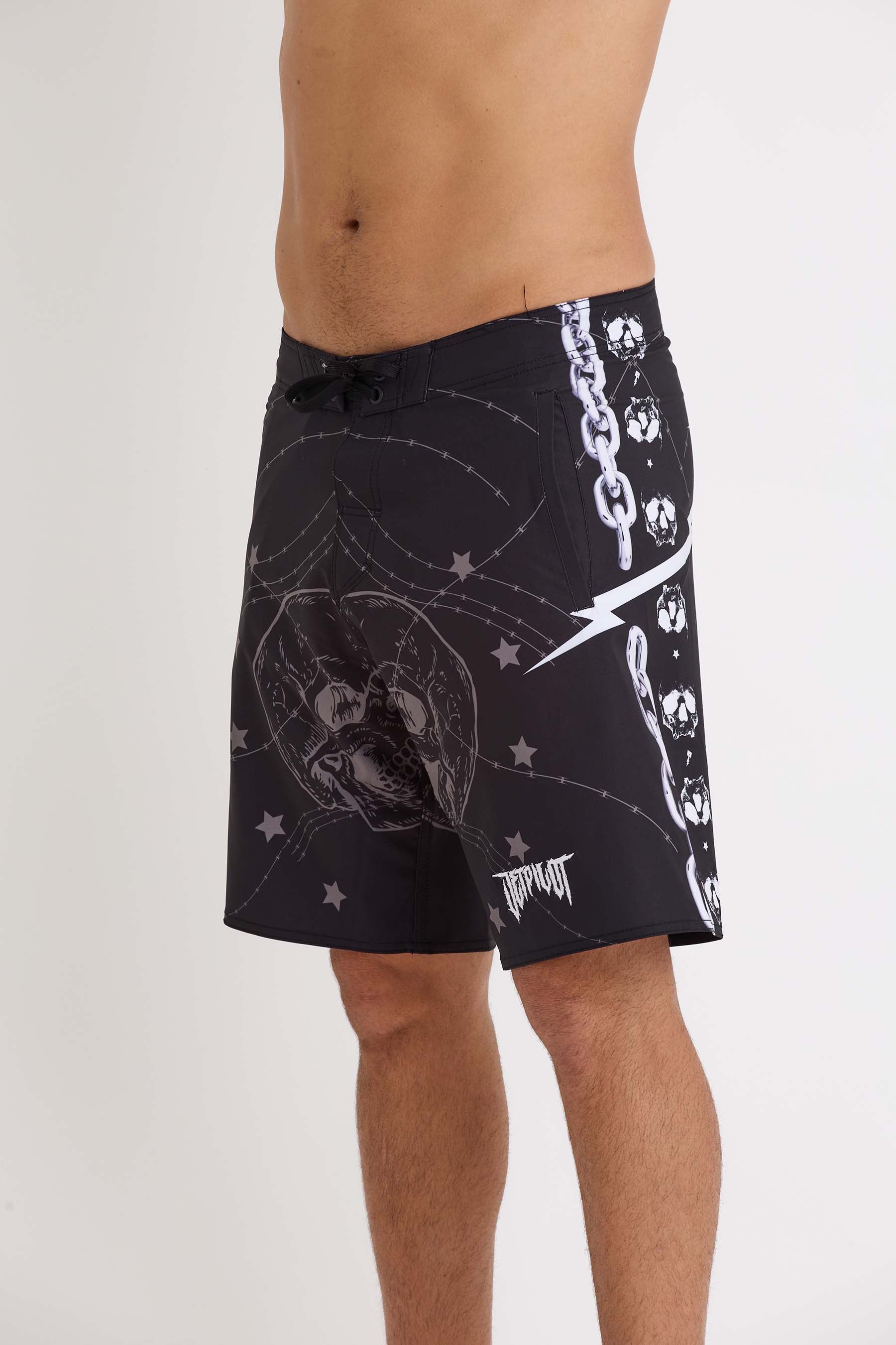 S24908 Jetpilot Thrillseeker Boardshort - Black - 3