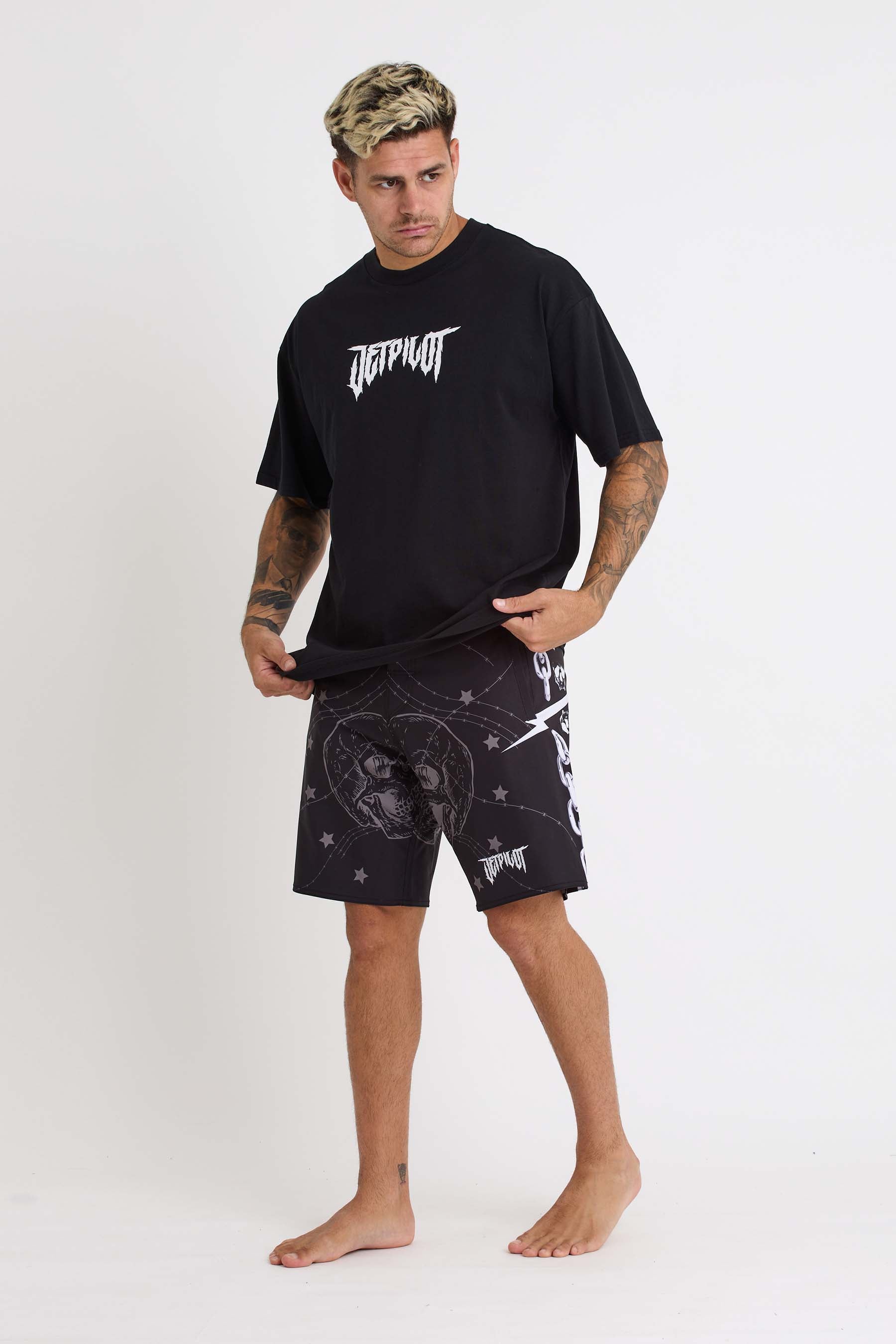 S24908 Jetpilot Thrillseeker Boardshort - Black - 5