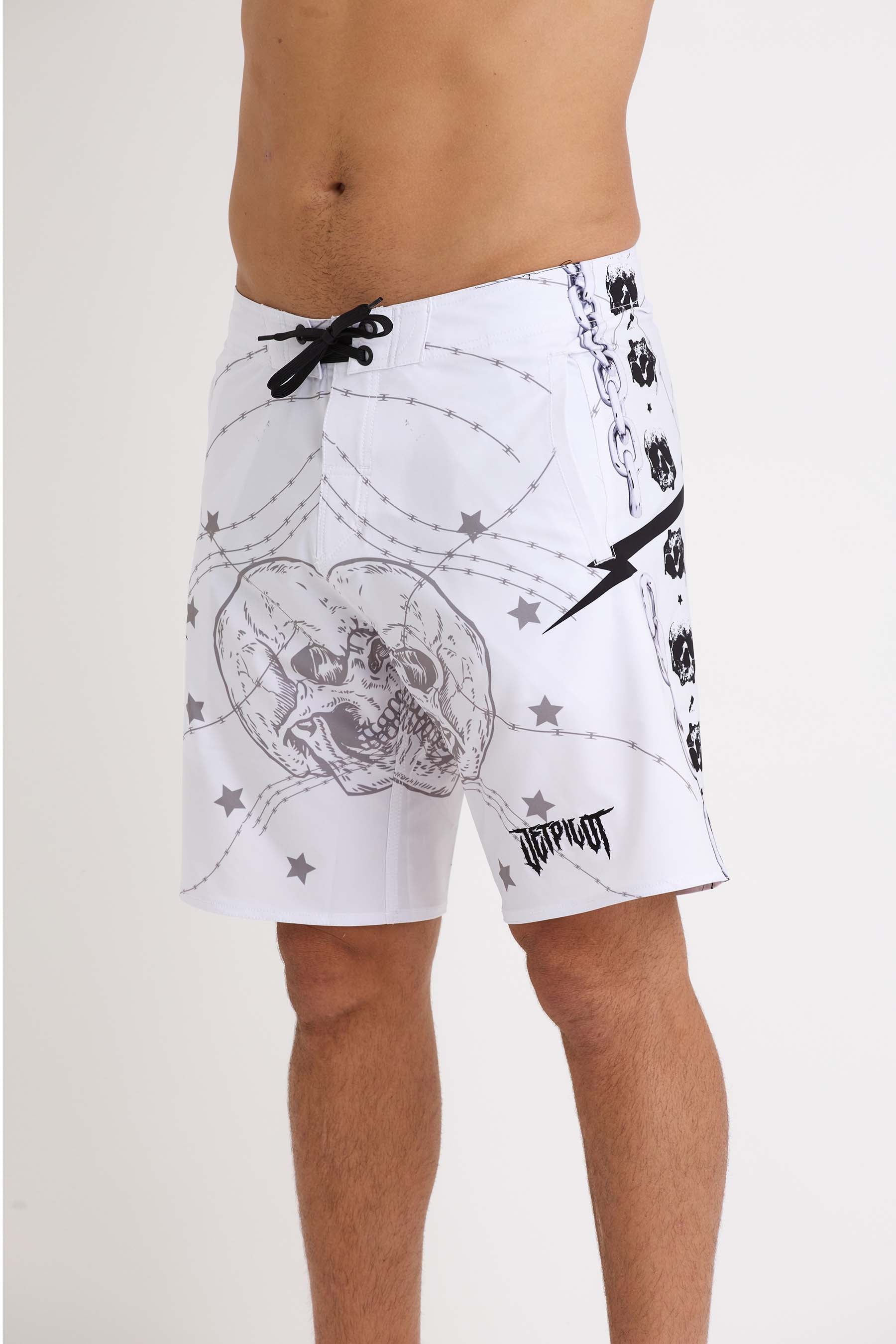 S24908 Jetpilot Thrillseeker Boardshort - White - 3