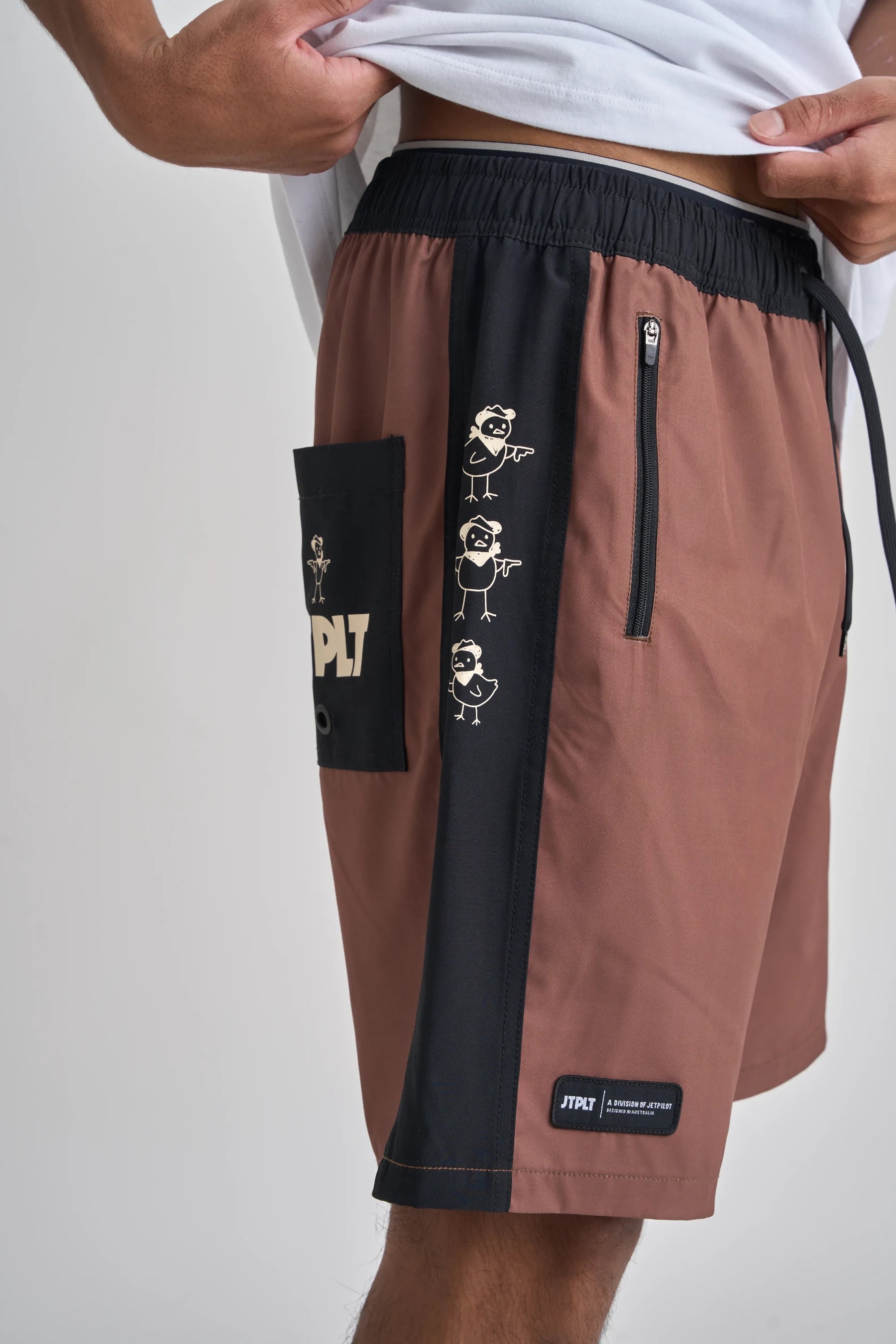 Jetpilot Chicken Boardshorts - Brown 8