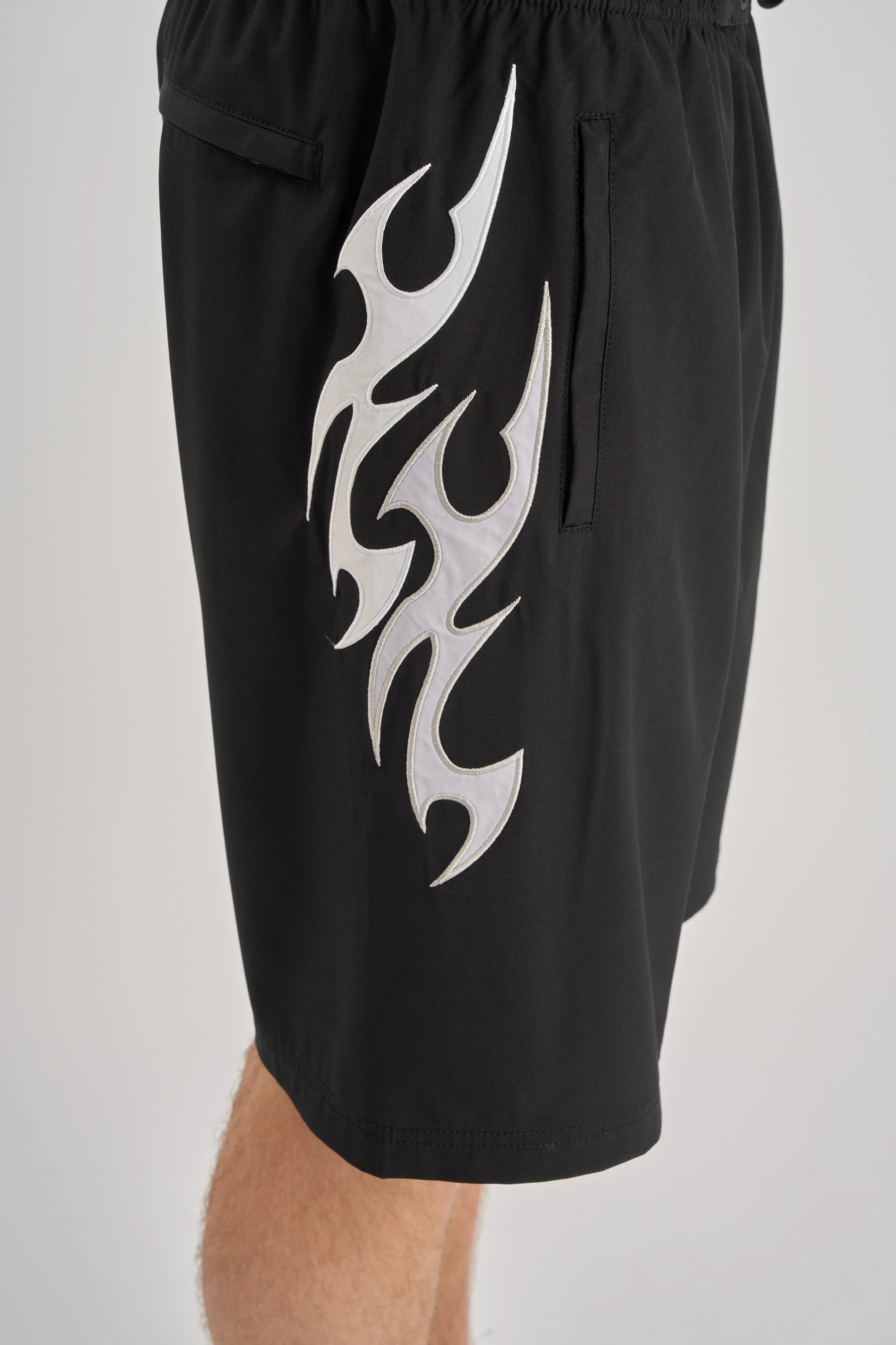 Jetpilot Tribal Boardshort - Black/White
