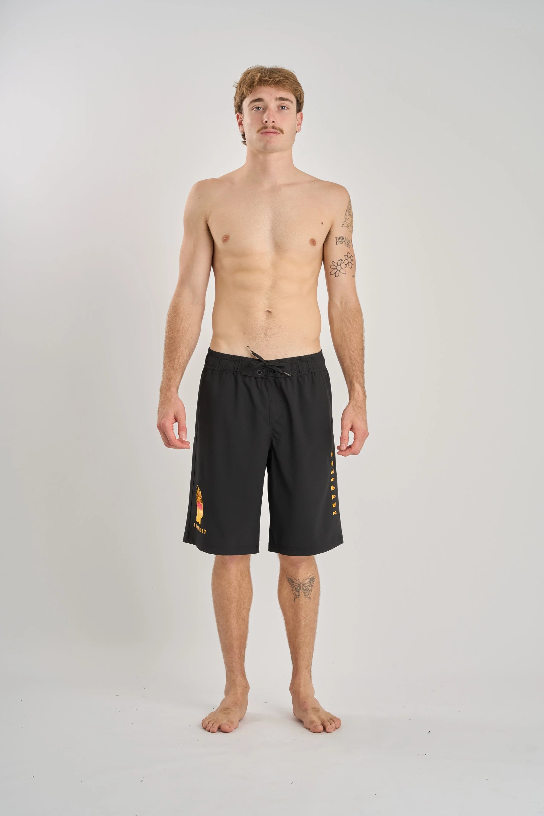 Jetpilot Flames Boardshort - Black/Red