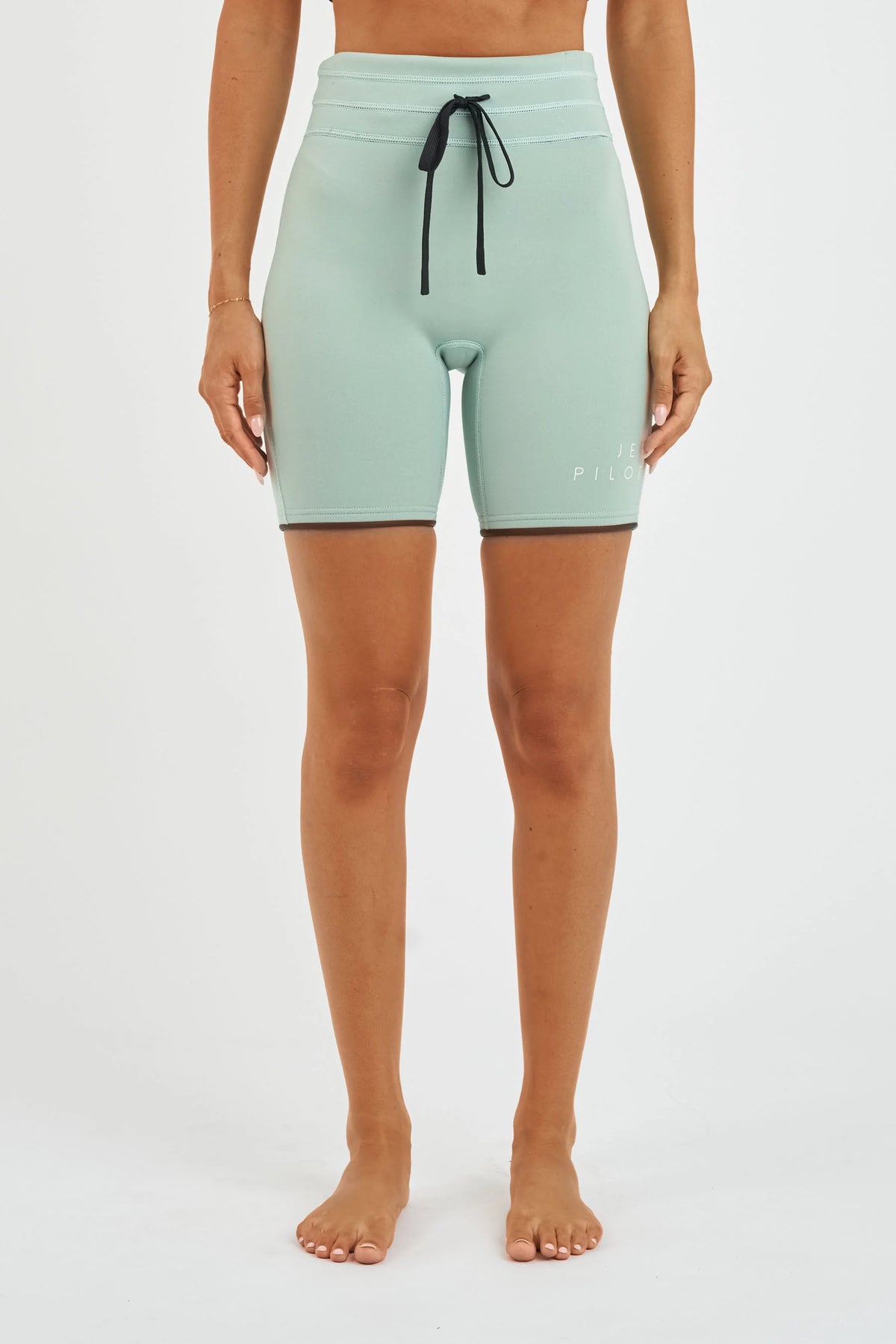 Jetpilot Corp 7" High Waisted Ladies Wetsuit Shorts - Sage