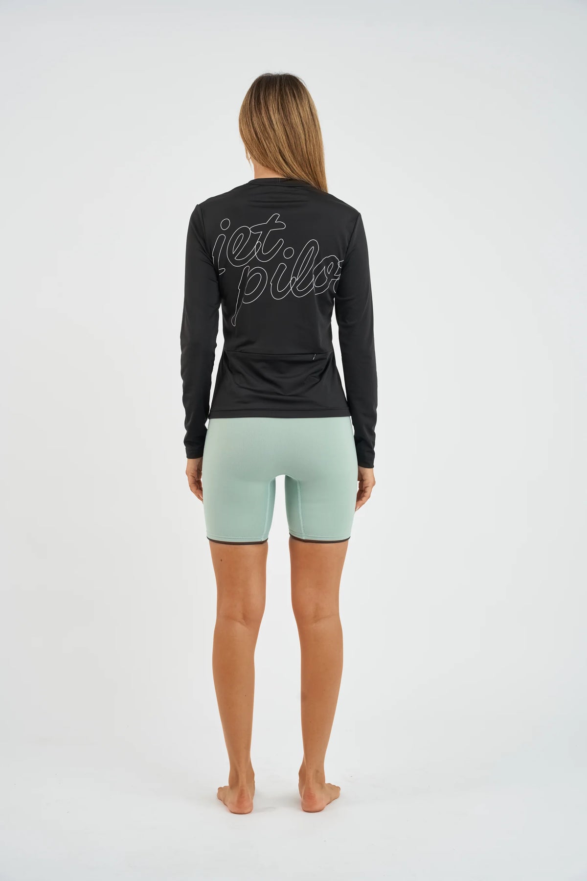 Jetpilot Corp 7" High Waisted Ladies Wetsuit Shorts - Sage
