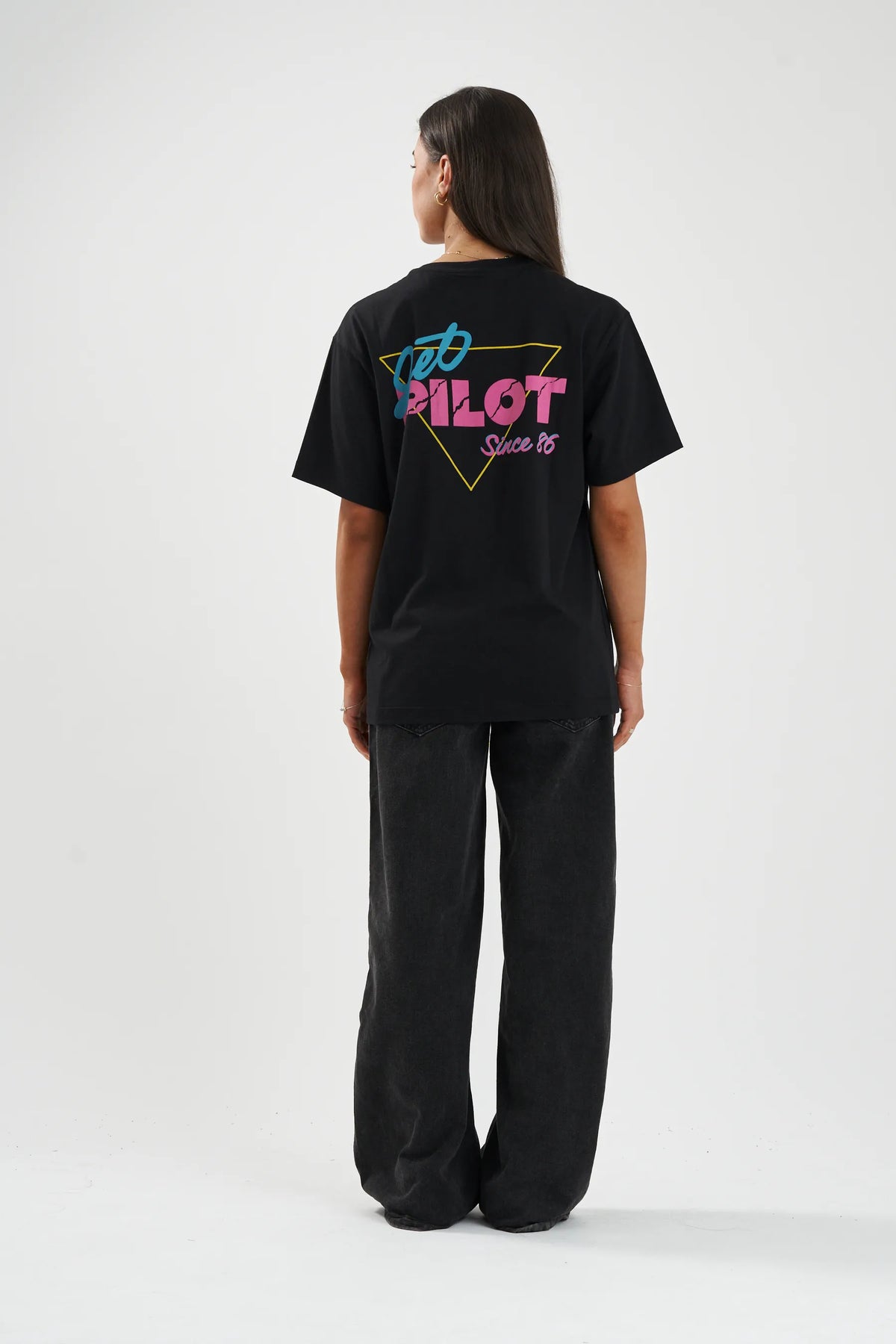 Jetpilot 40th Anniversary Ladies Tee - Black