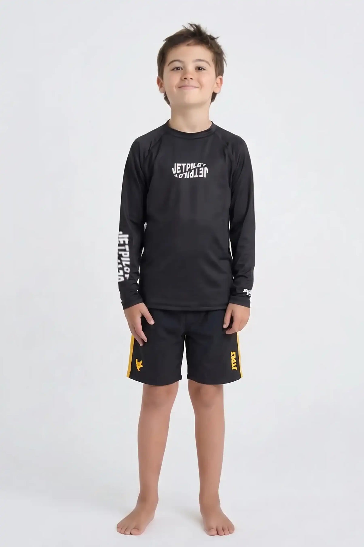Jetpilot Youth Ghost Boardshort - Black