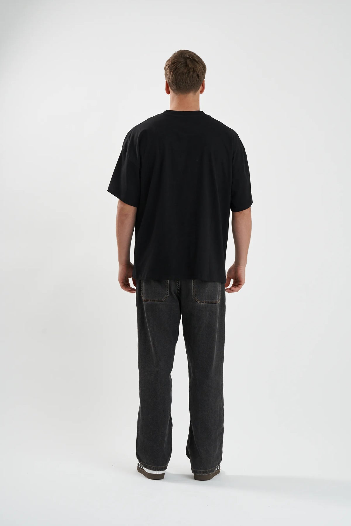 Jetpilot Double D mens oversized graphic tee in Black — view 8 of 12