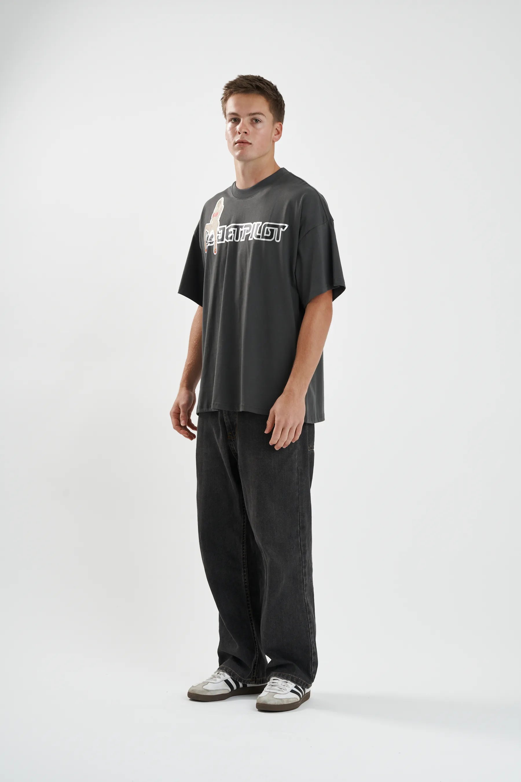 Jetpilot Double D Mens Tee - Grey