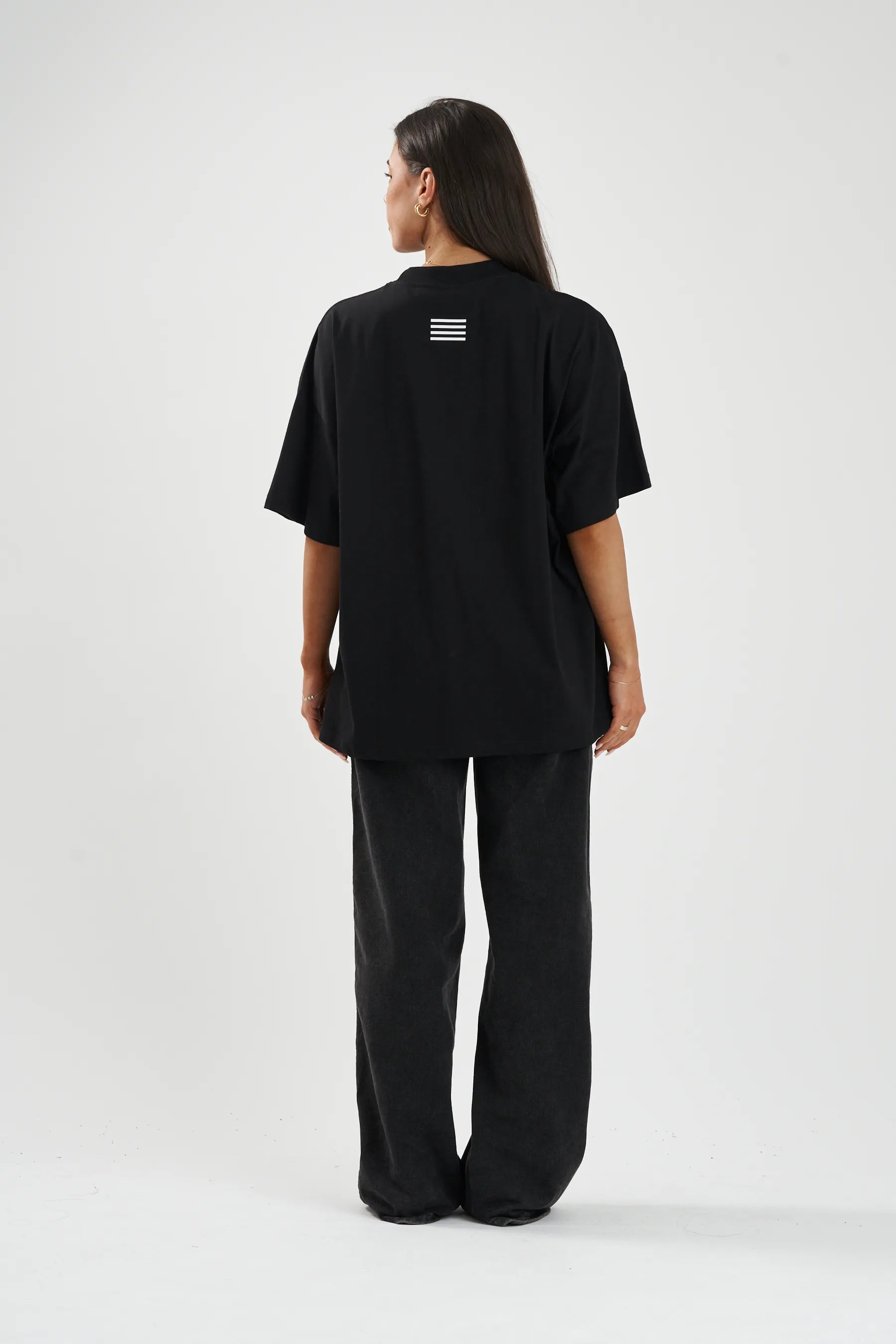Jetpilot Vault Core mens oversized graphic tee in Black — view 11 of 11