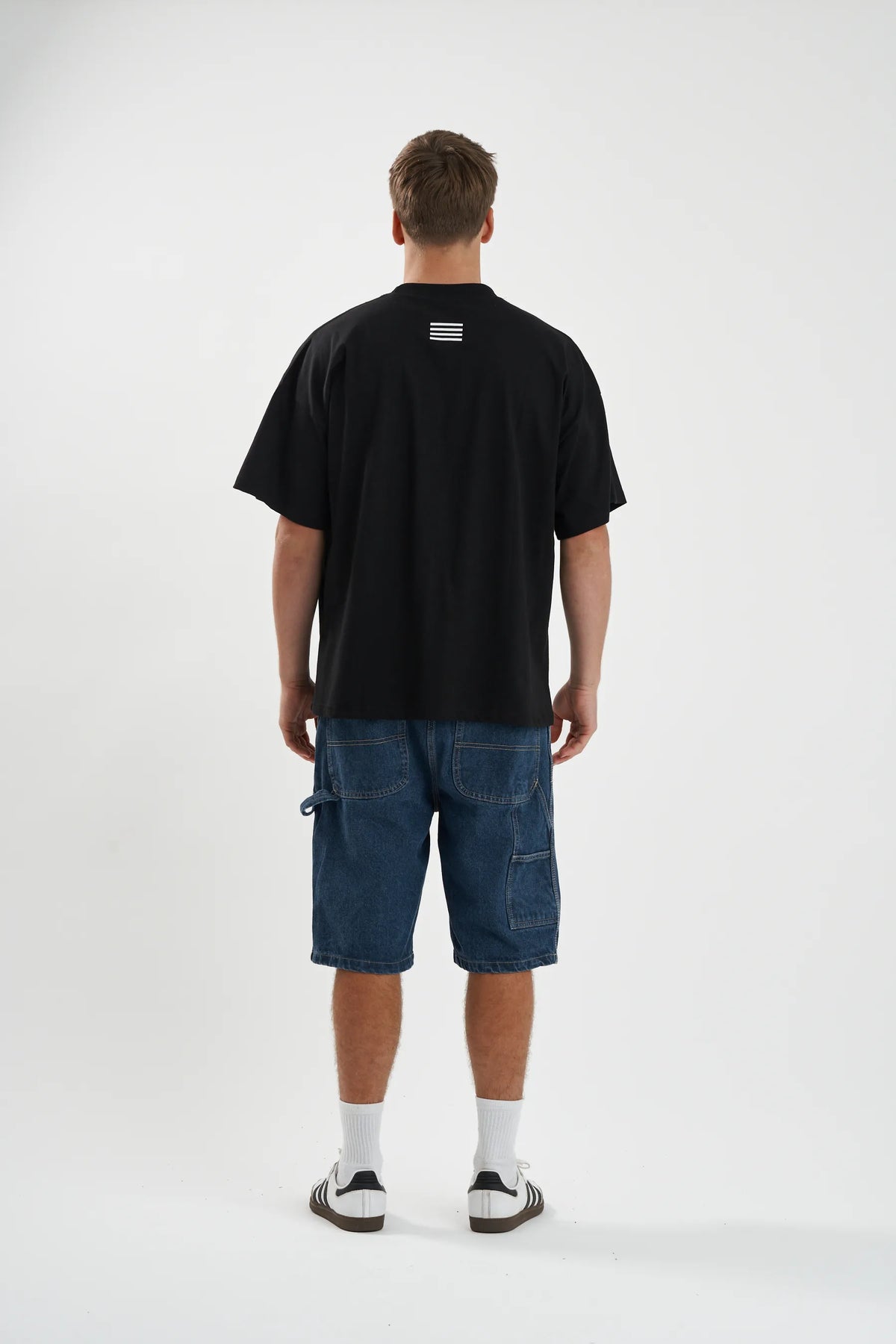 Jetpilot Vault Core mens oversized graphic tee in Black — view 5 of 11