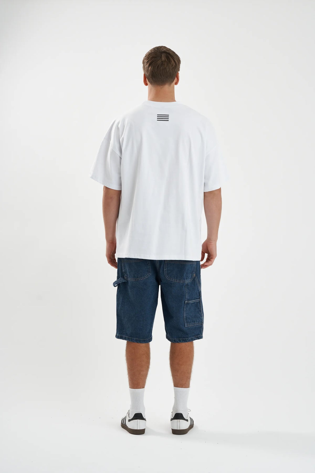 Jetpilot Vault Core mens oversized graphic tee in White — view 6 of 12