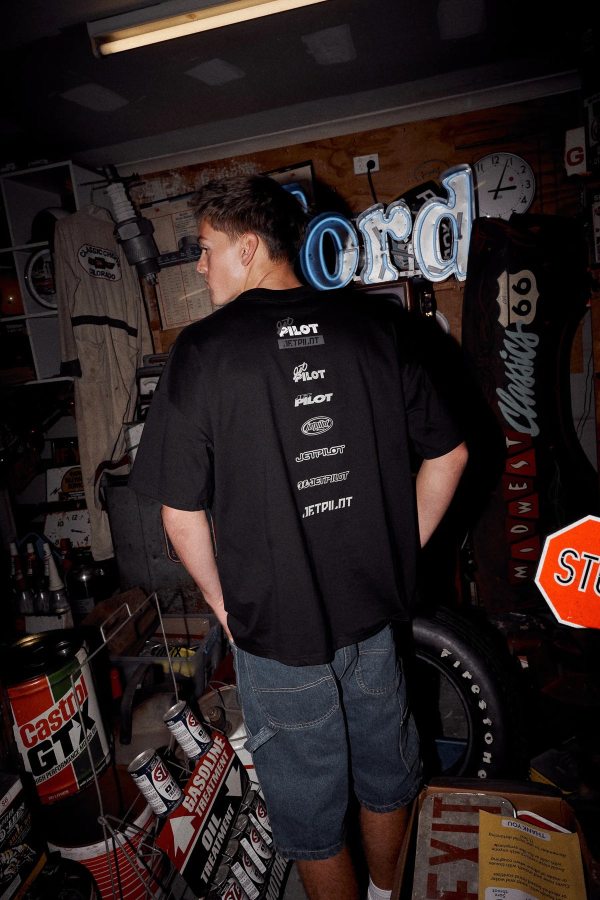 Jetpilot 40th Anniversary Tee - Black
