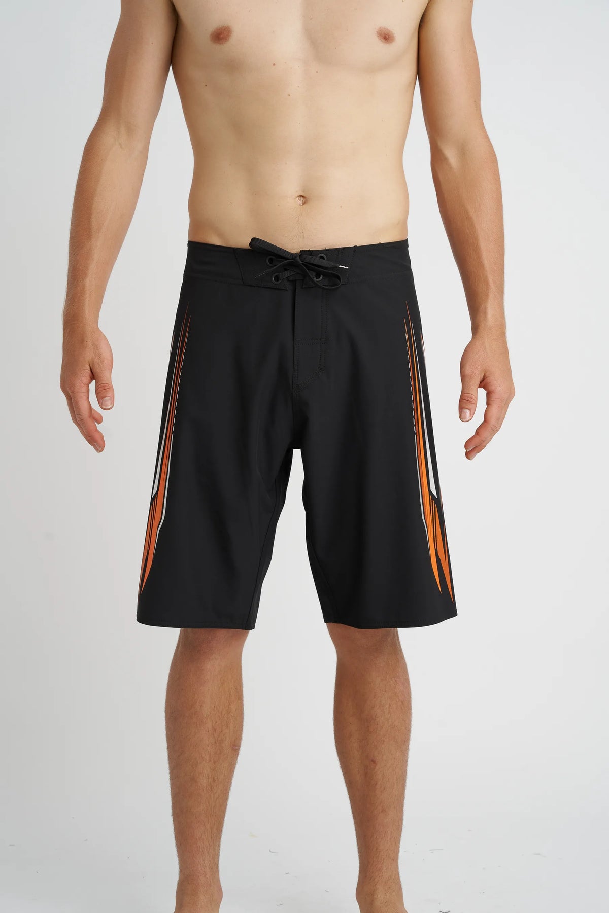 Jetpilot Velocity mens board shorts in Black — front view
