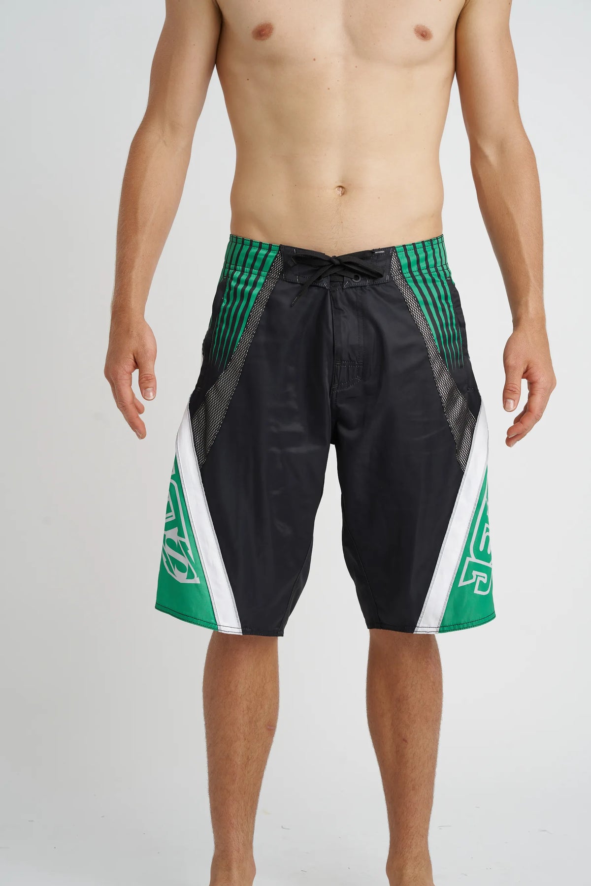 Jetpilot Alloy mens board shorts in Green — front view