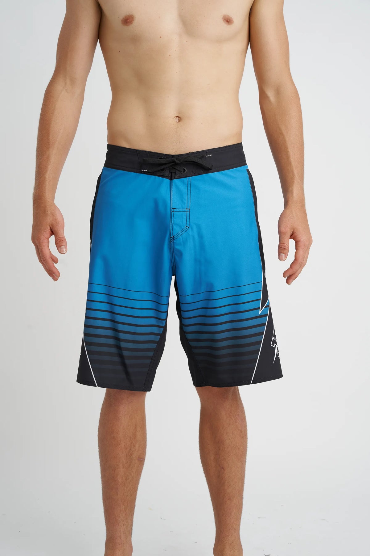 Jetpilot Shockwave mens board shorts in Blue — front view