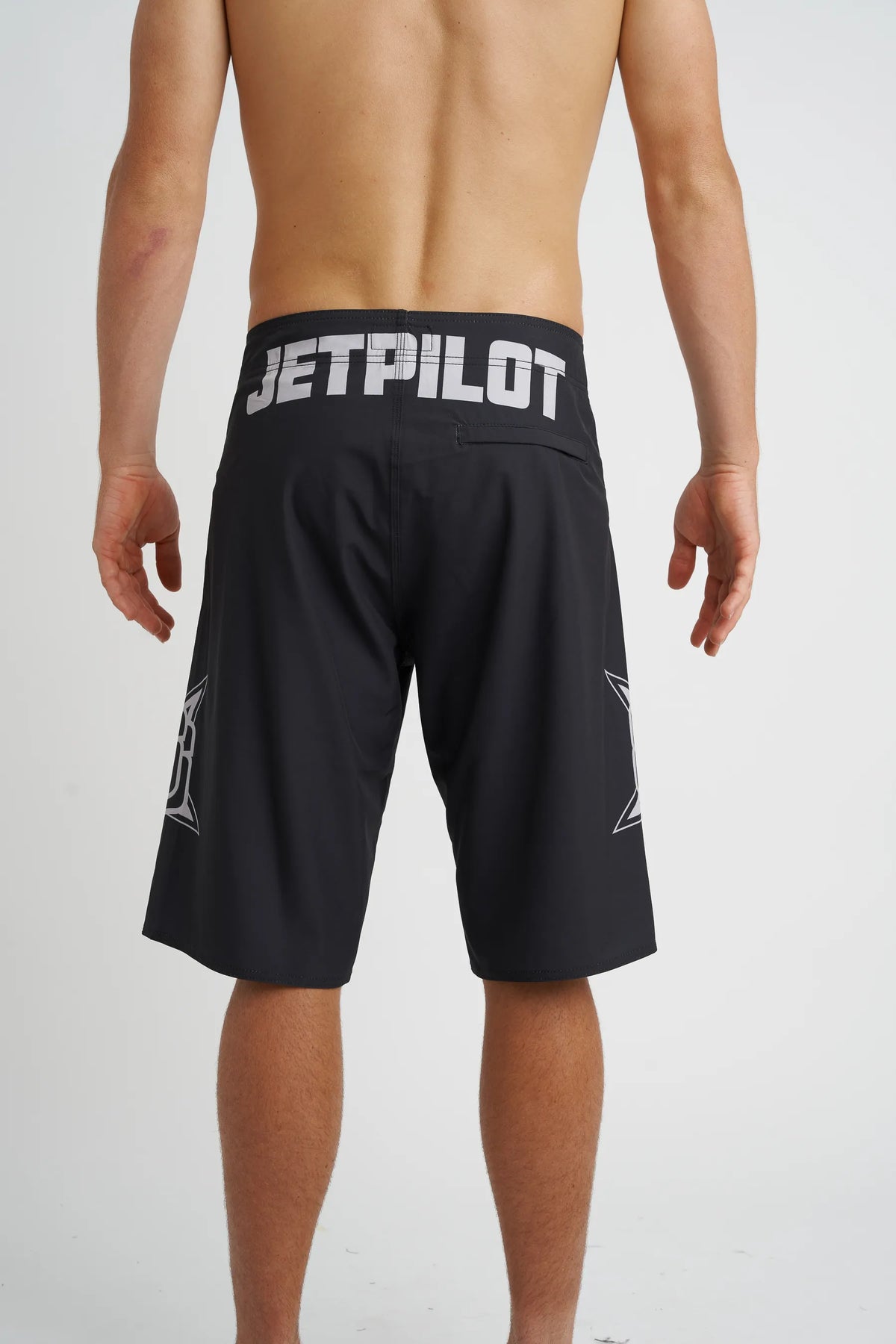 Jetpilot Race Fan mens board shorts in Black — view 5 of 6