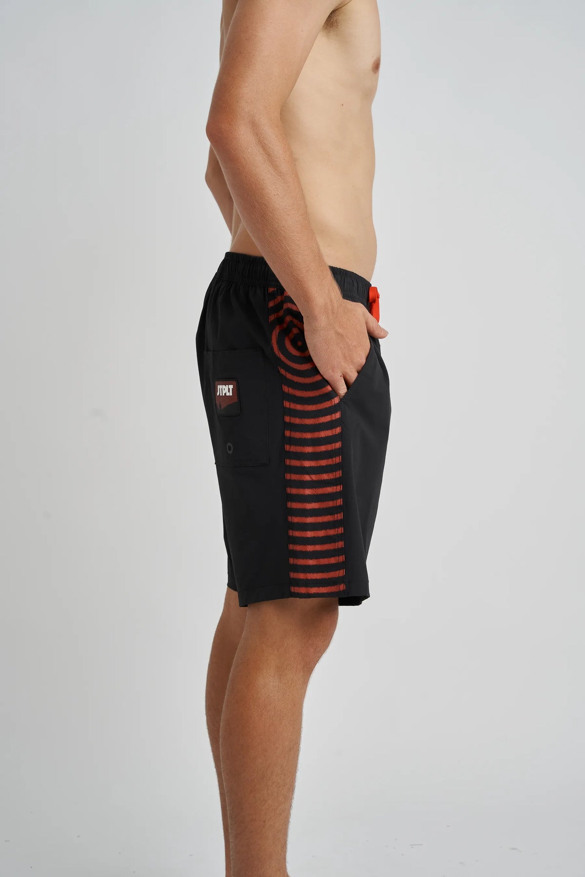 Jetpilot Spiral mens board shorts in Black — view 7 of 8