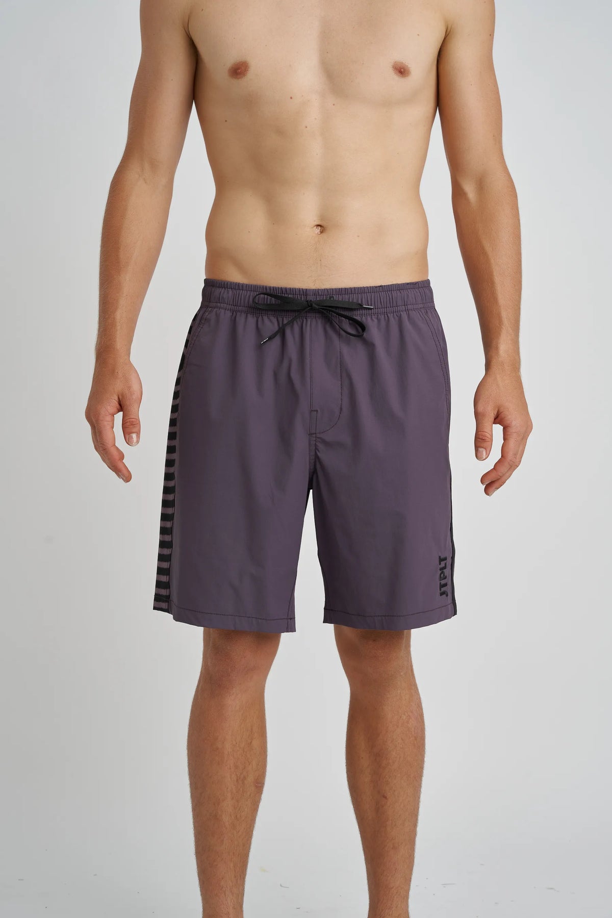 Jetpilot Spiral mens board shorts in Purple — side view