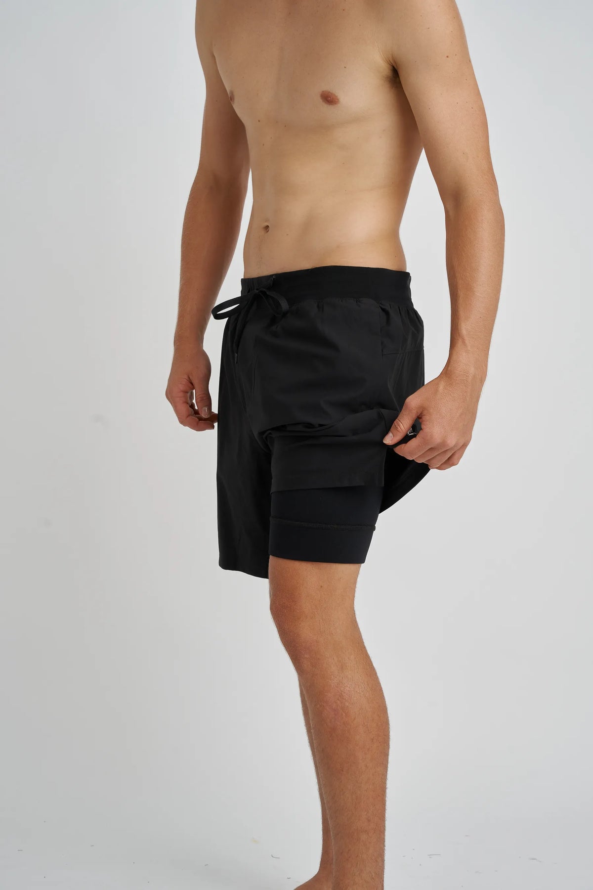 Jetpilot Performance mens ride shorts in Black — view 7 of 8
