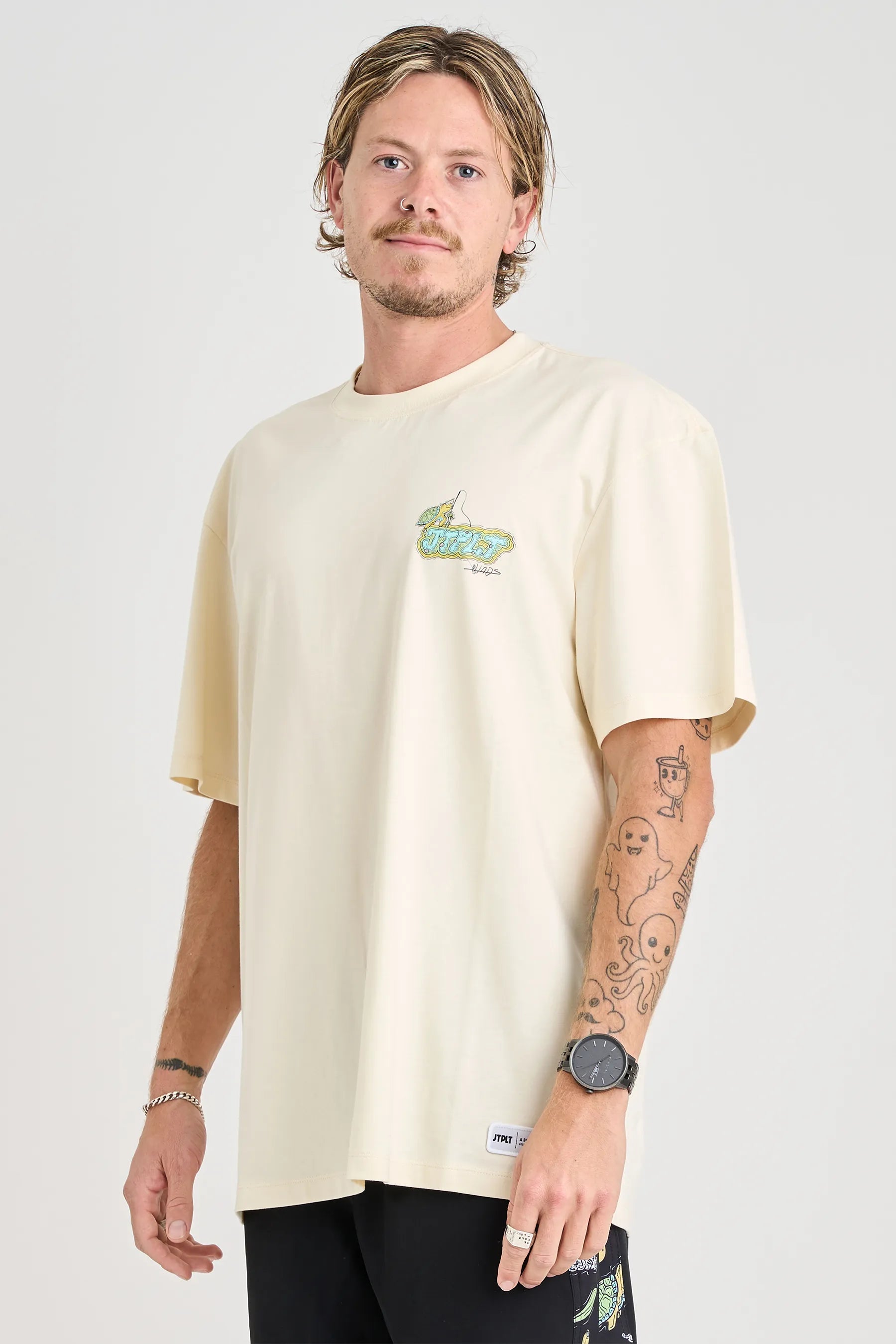 JTPLT x Tom Hadley - SS Tee - Ecru 4