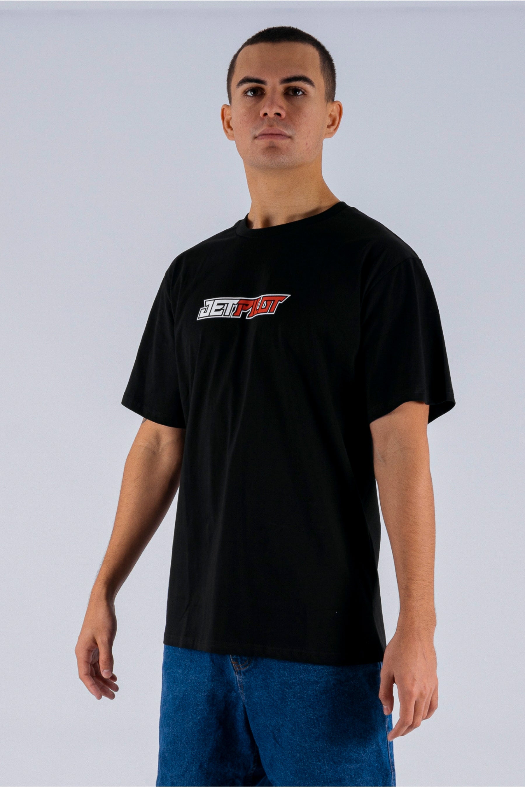 Jetpilot Tough Spinal Tee - Black/White - photo 3 — view 3 (3)