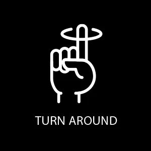 Jetpilot Tube Hand Signal - Turn Around