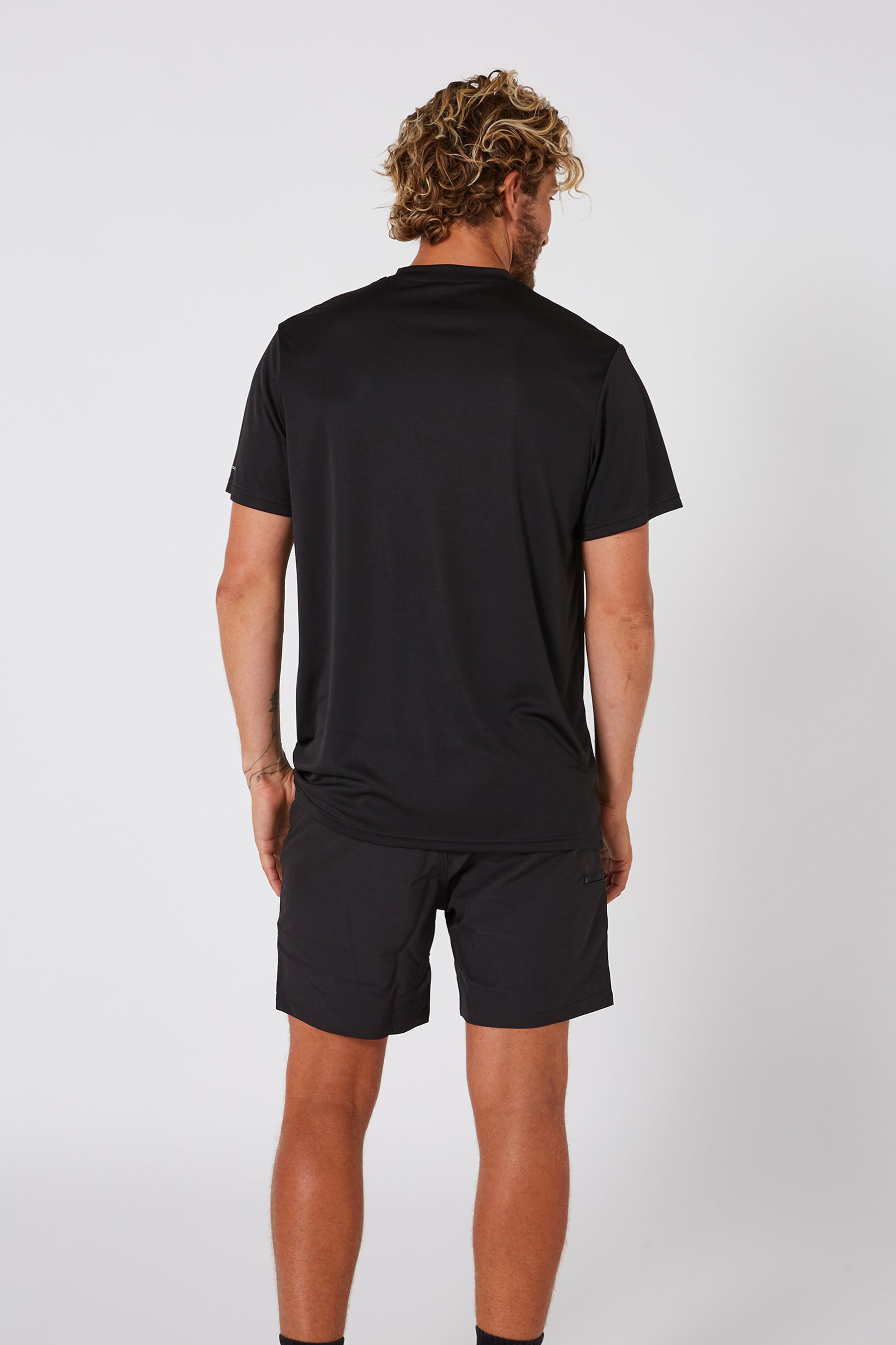 Jetpilot Venture Ss Hydro Mens Tee - Black Lifestyle 8