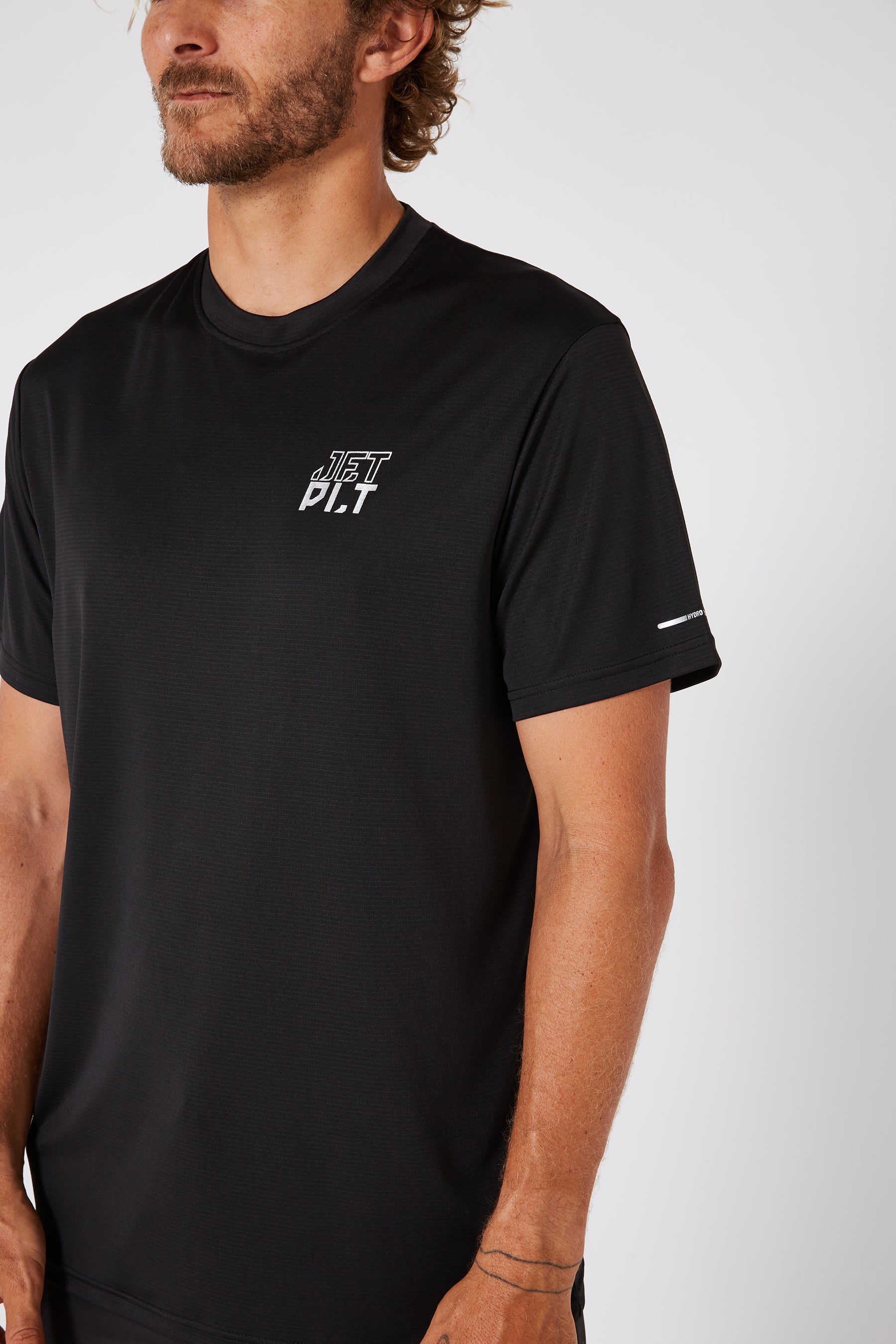 Jetpilot Venture Ss Hydro Mens Tee - Black Lifestyle 9