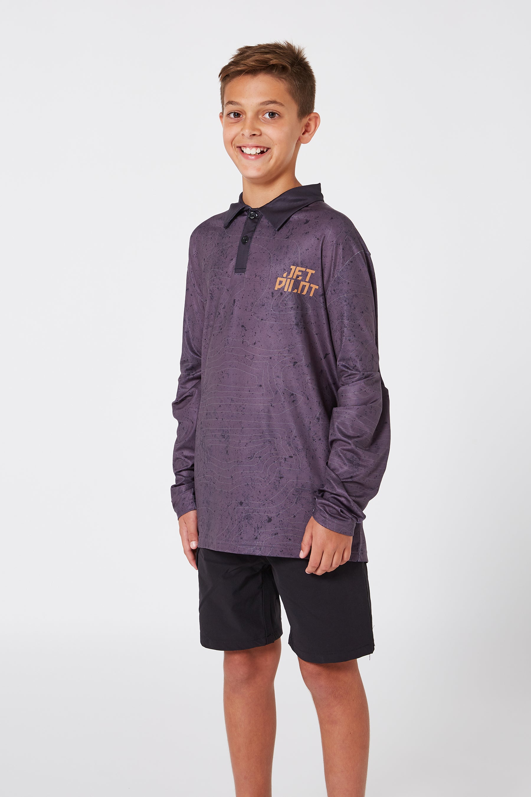 Jetpilot Venture Youth Fishing Shirt - Black