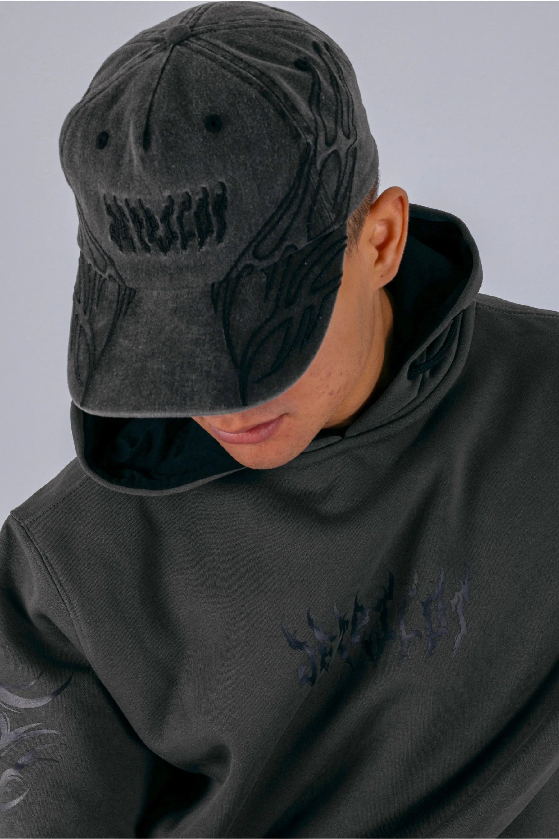 Jetpilot Vine Snapback Cap - Washed Black 4 — view 4 (3)