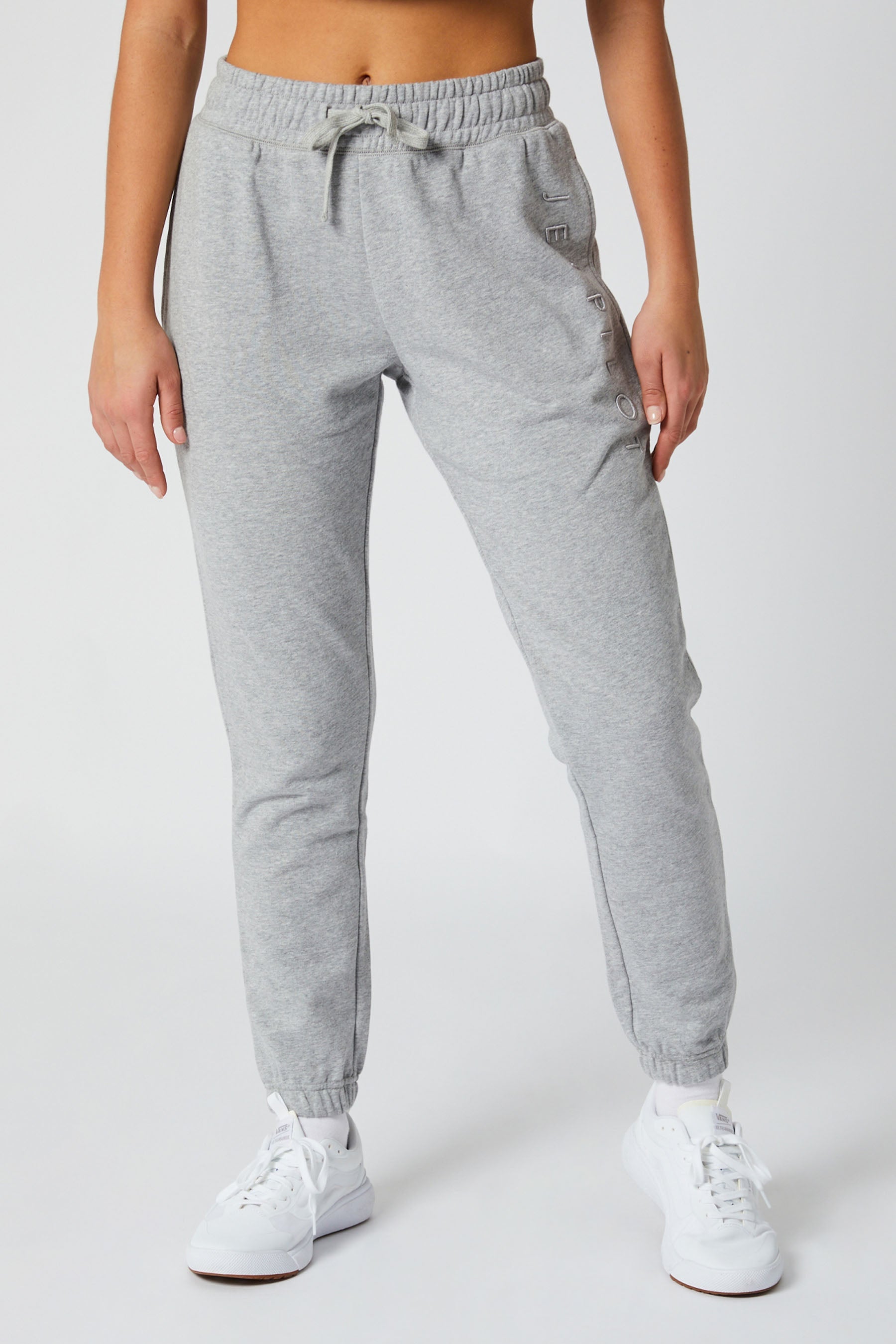 Grey womens track pants best sale