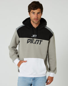 Jetpilot Matrix 2.0 Mens Pullover Hoodie - Putty/White