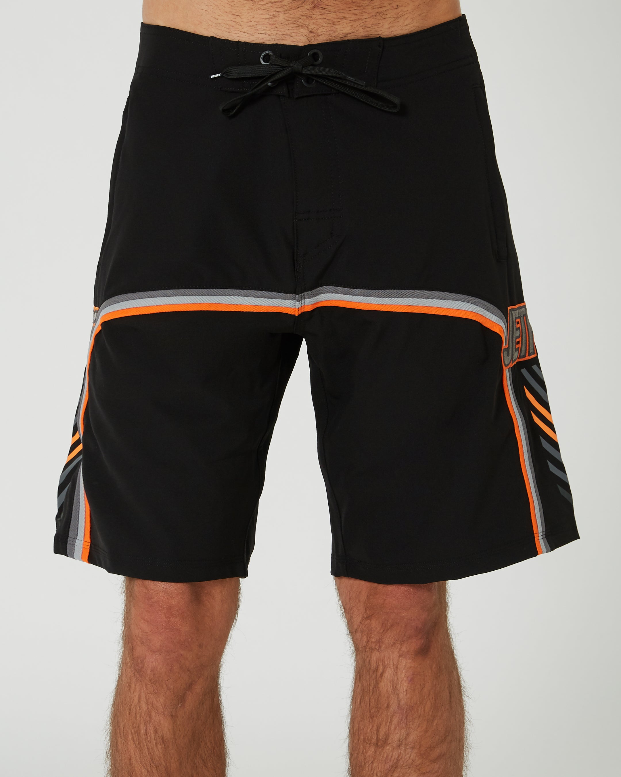 Jetpilot F4 Mens Boardshorts - Black/Orange 7