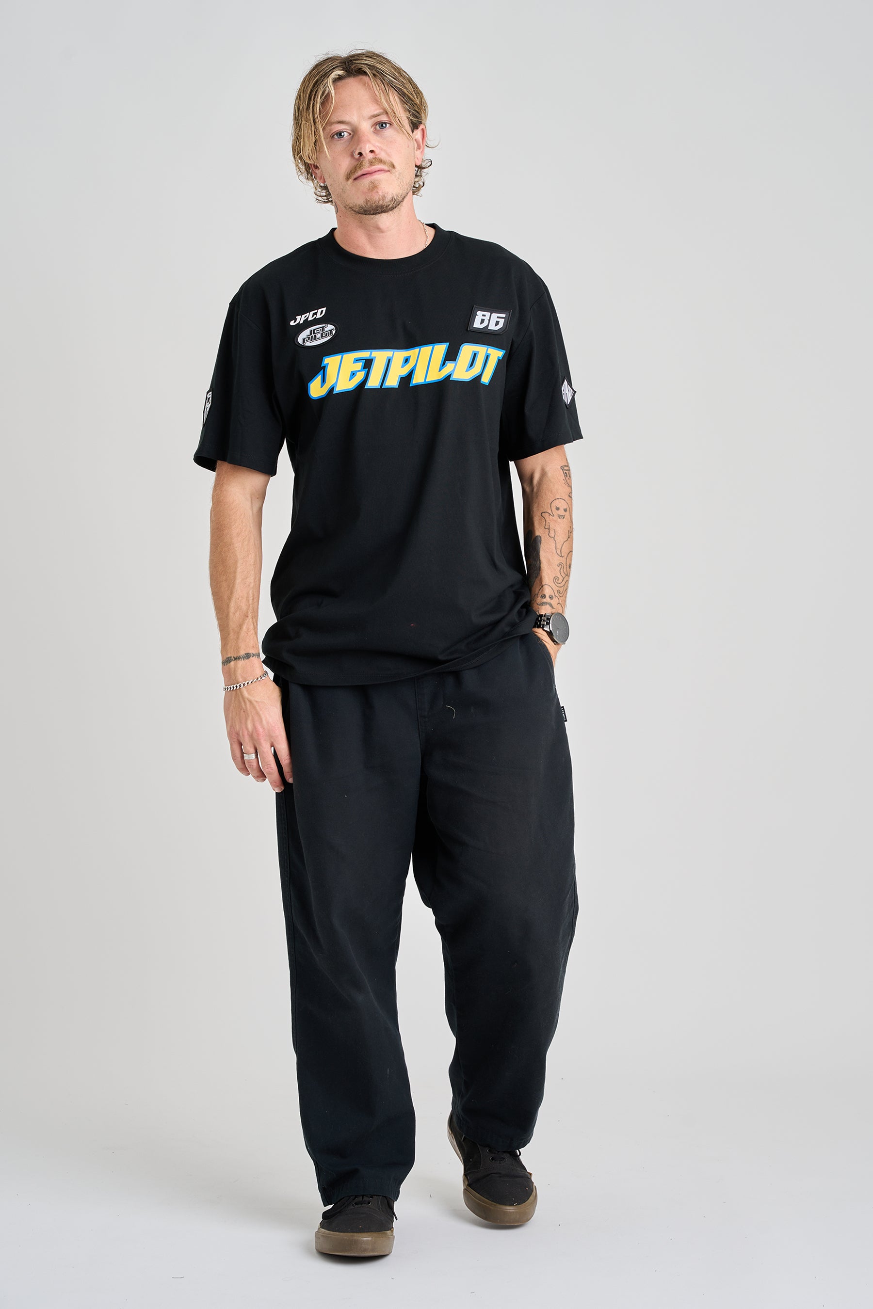 Jetpilot Striker Tee - Black4