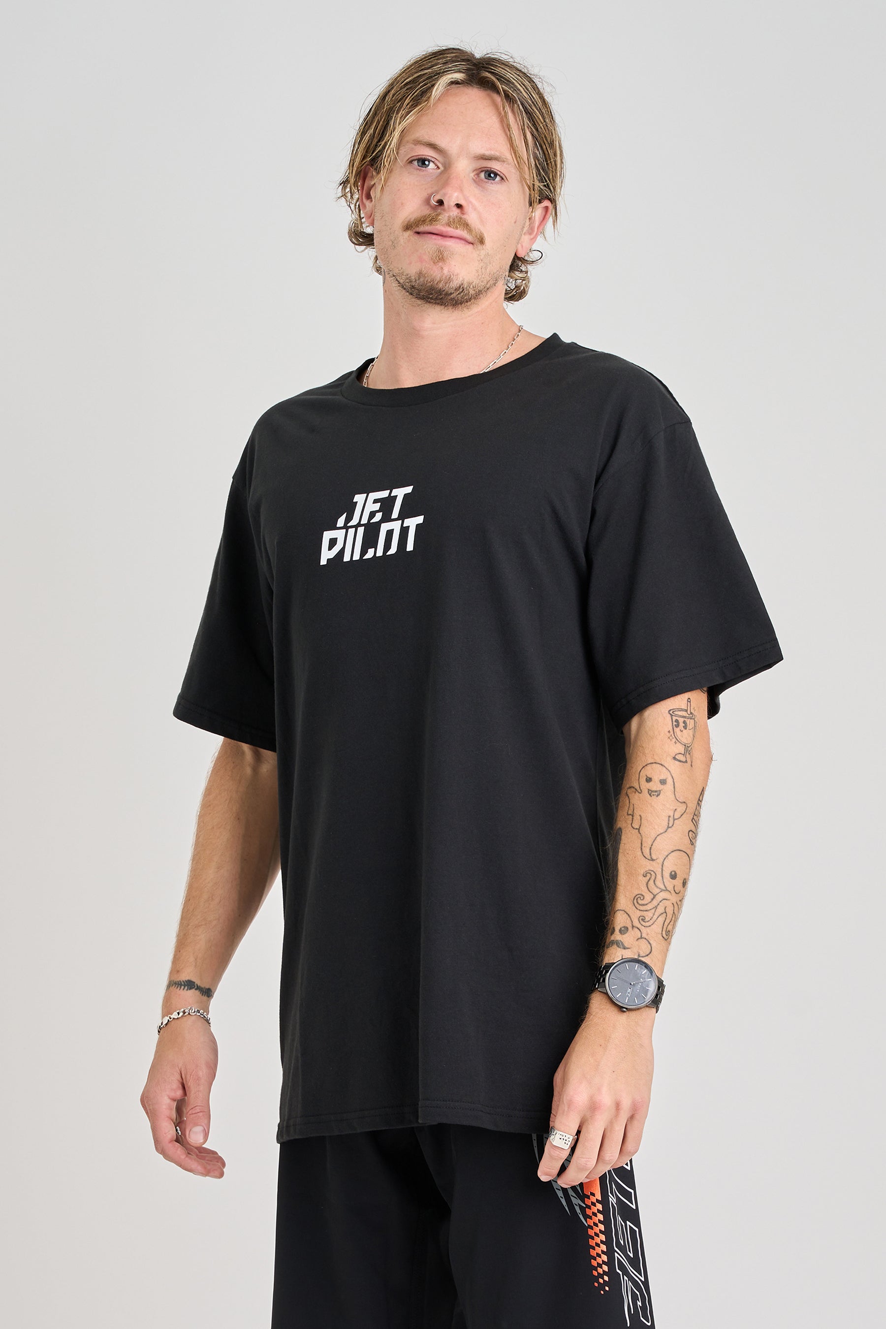 Jetpilot Corp Tee - Black 2