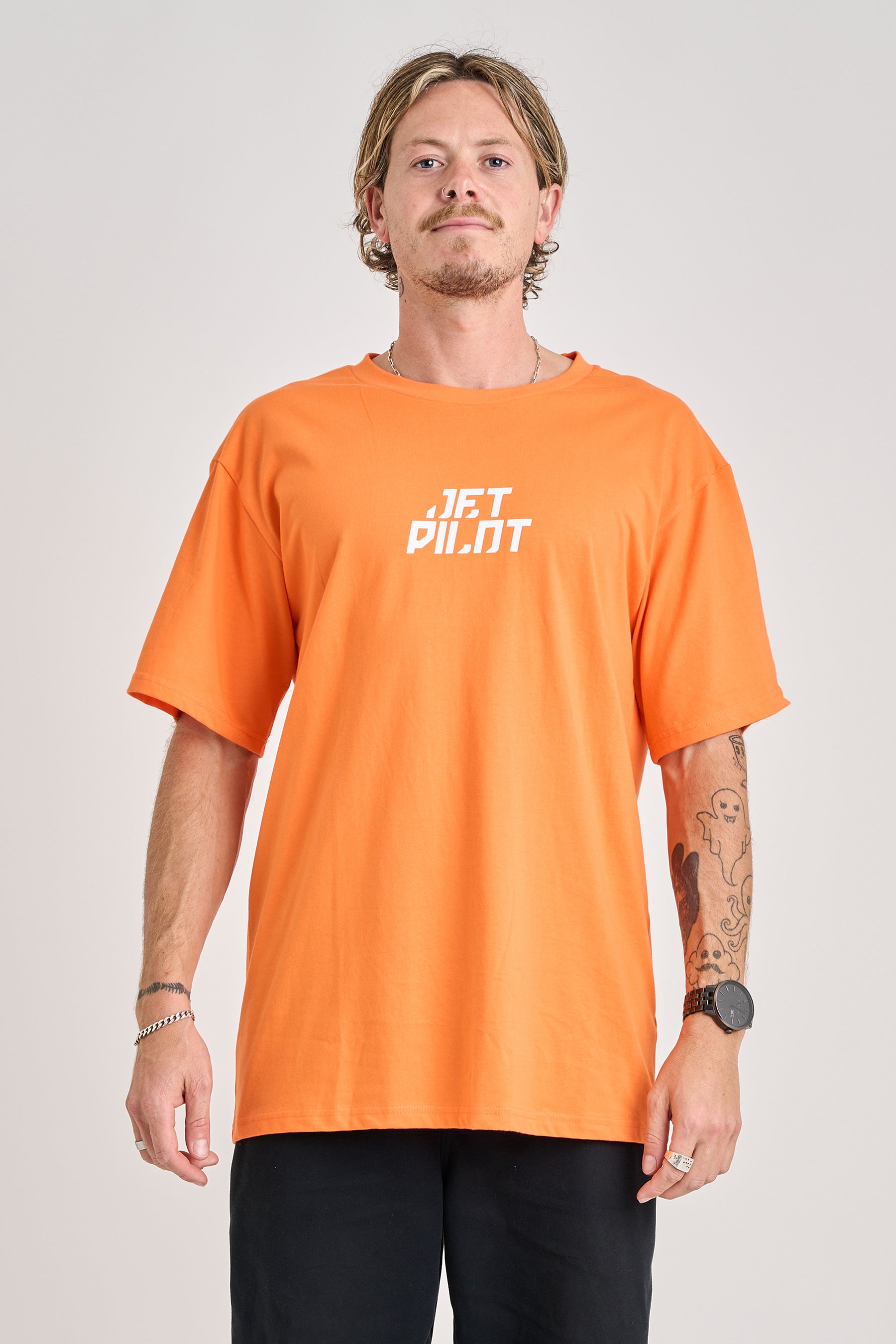 Jetpilot Corp Tee - Orange 1