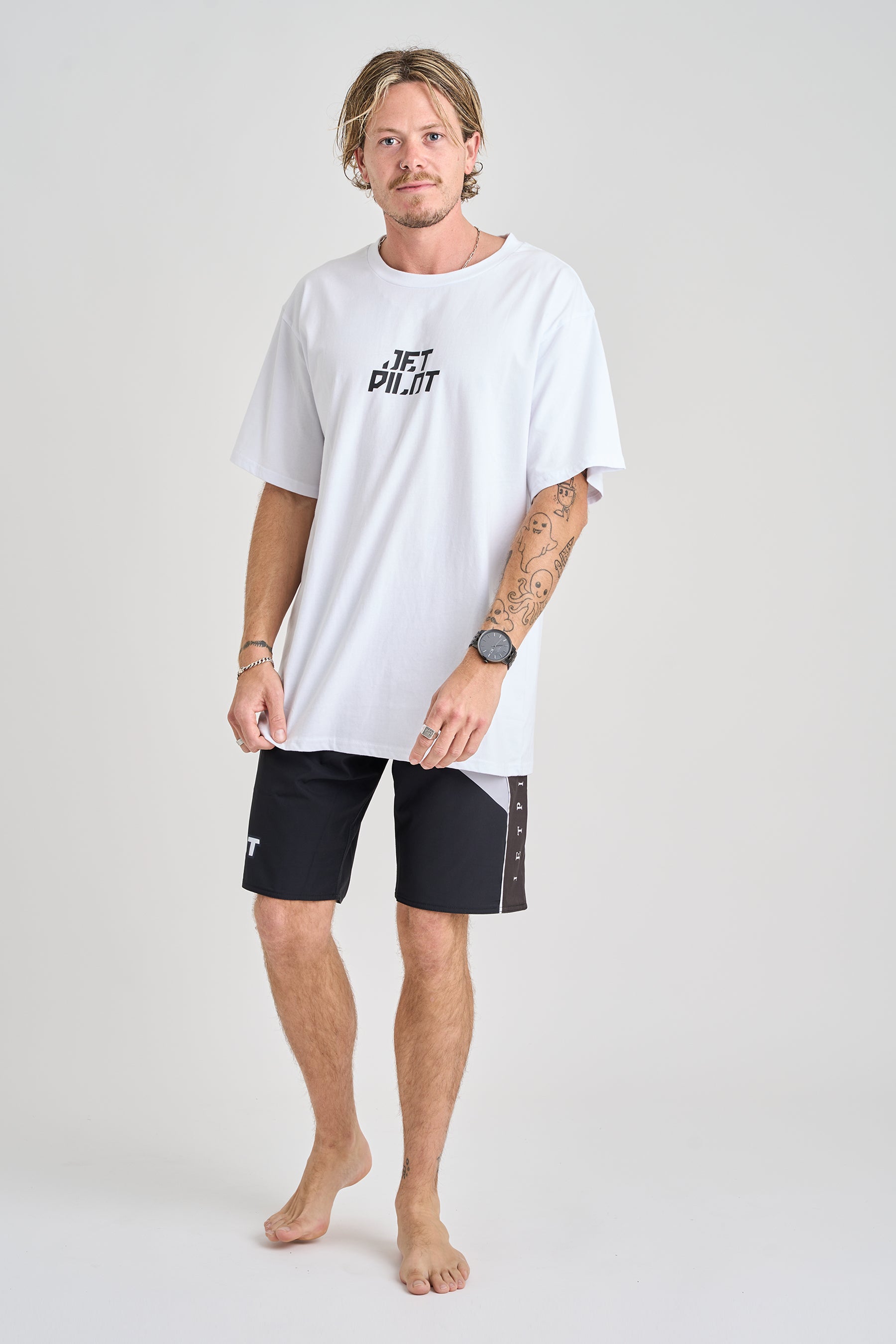 Jetpilot Corp Tee - White 4