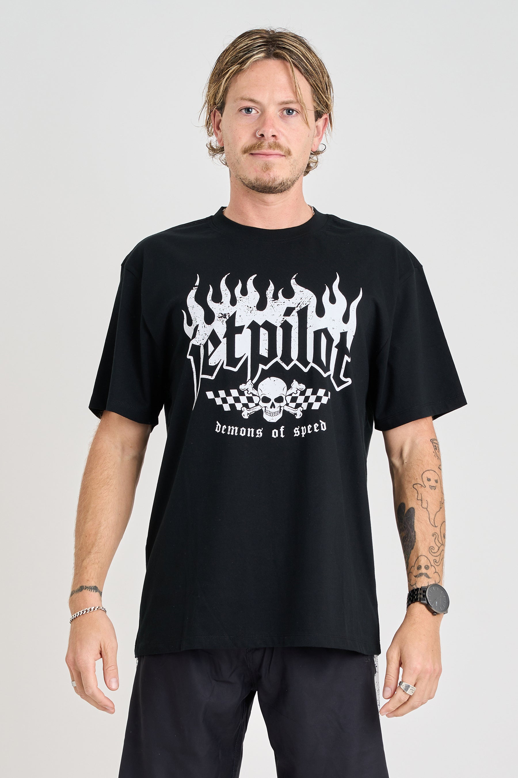 Jetpilot Live Fast Tee - Black 1