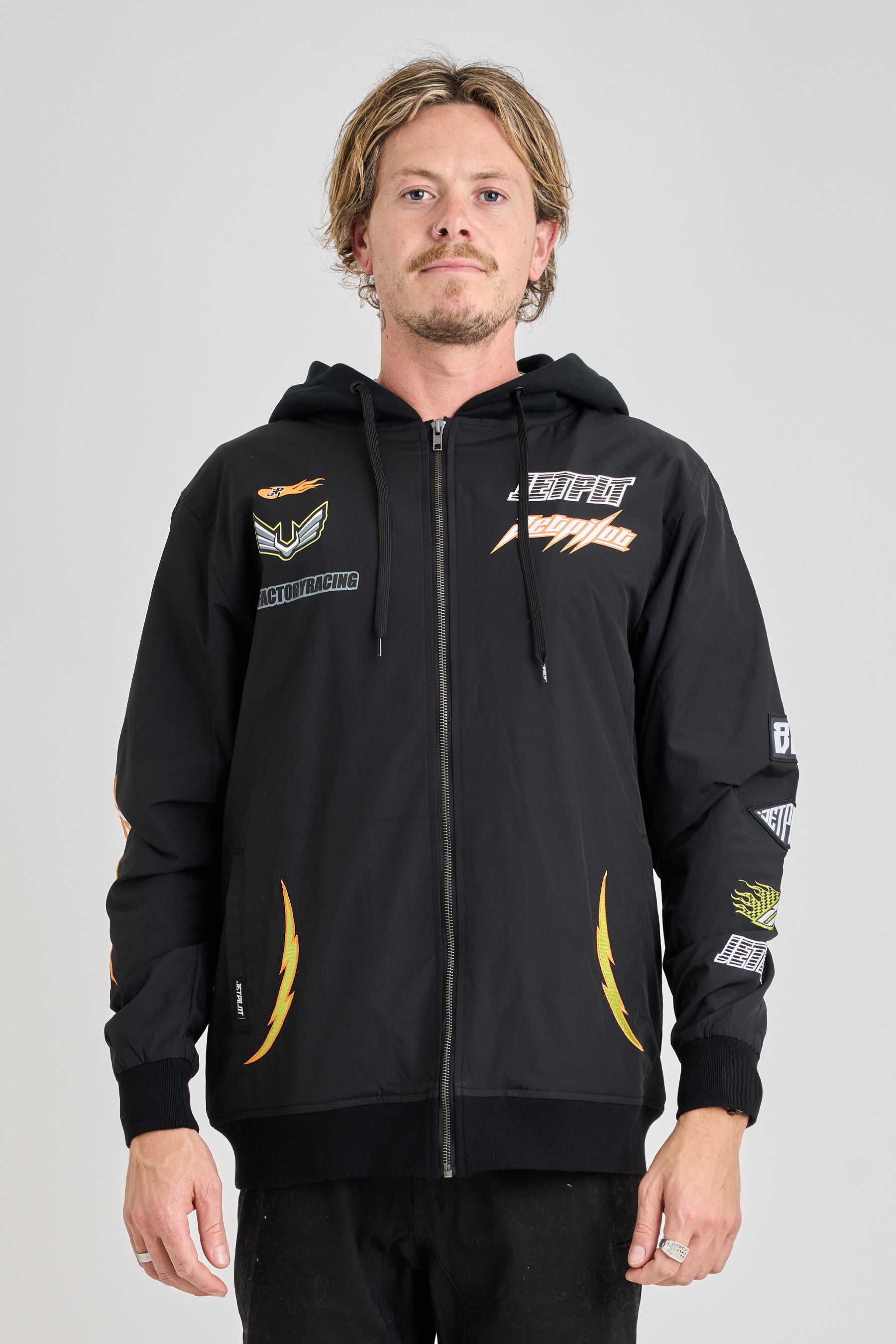 Jetpilot Track Day Jacket - Black