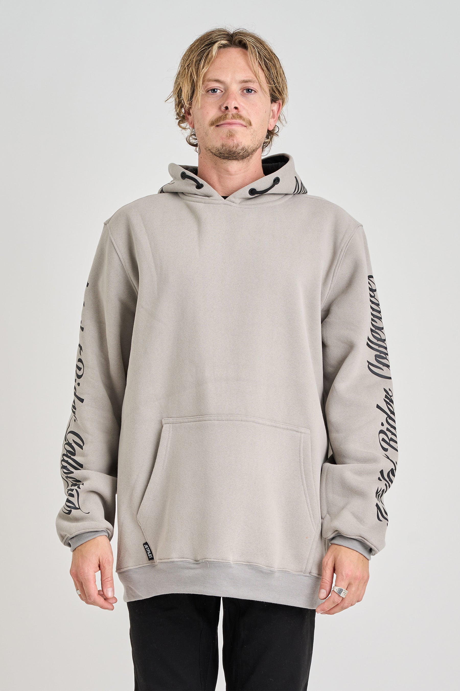 Jetpilot Dark Script Pull Over - Storm