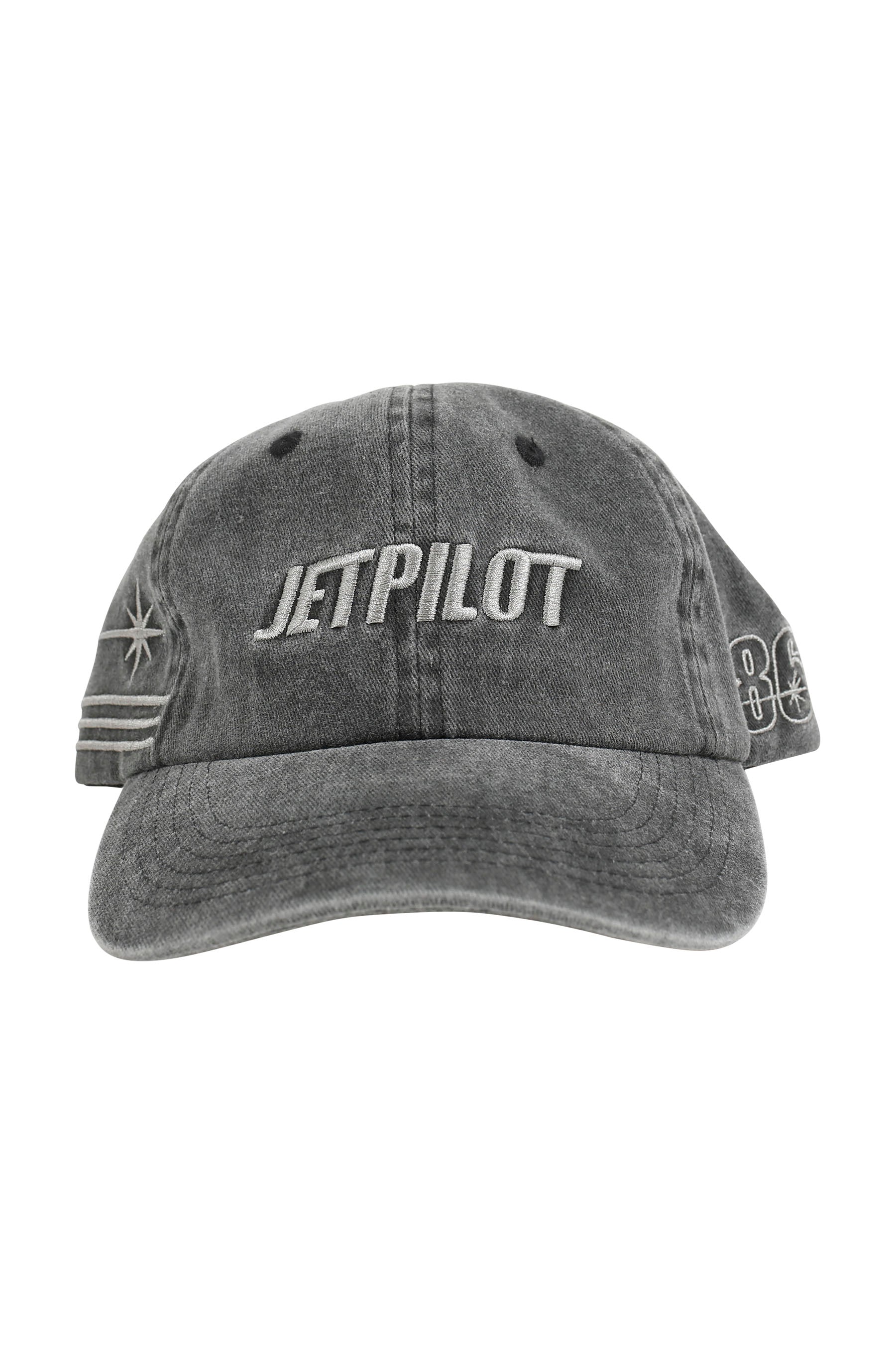 Jetpilot Star Strap Back Cap - Black Acid