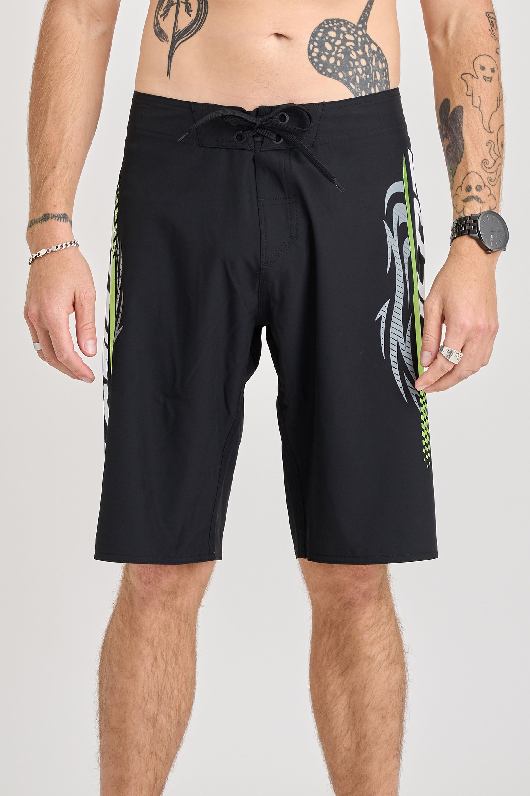 Jetpilot Velocity Boardshort - Black/Green