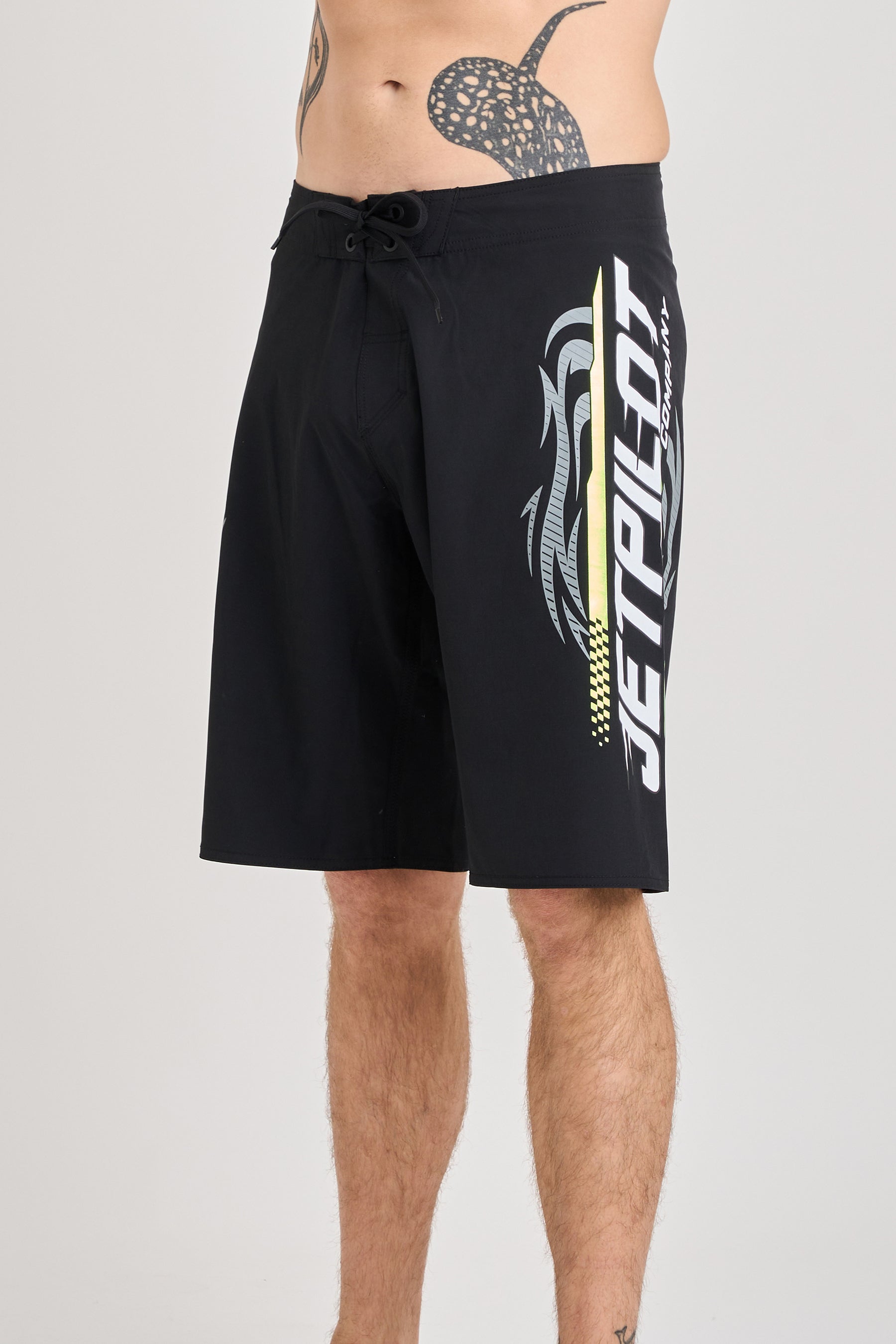 Jetpilot Velocity Boardshort - Black/Green 2