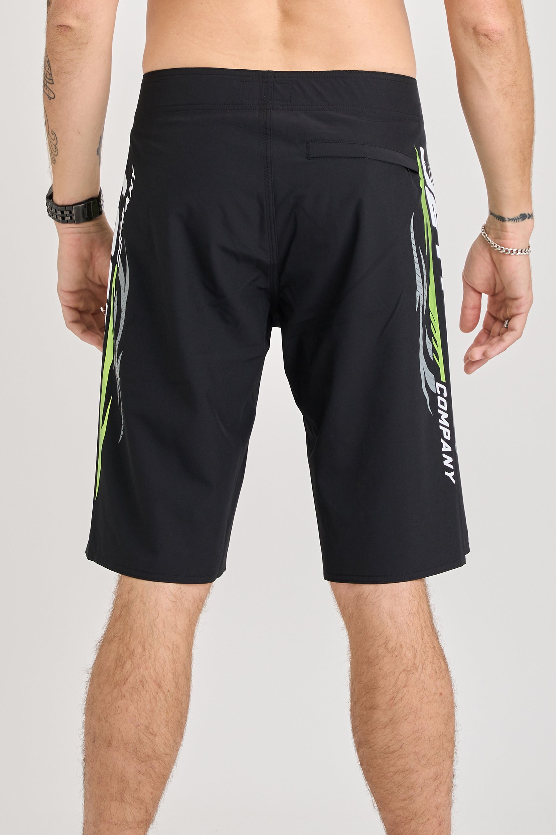 Jetpilot Velocity Boardshort - Black/Green 3