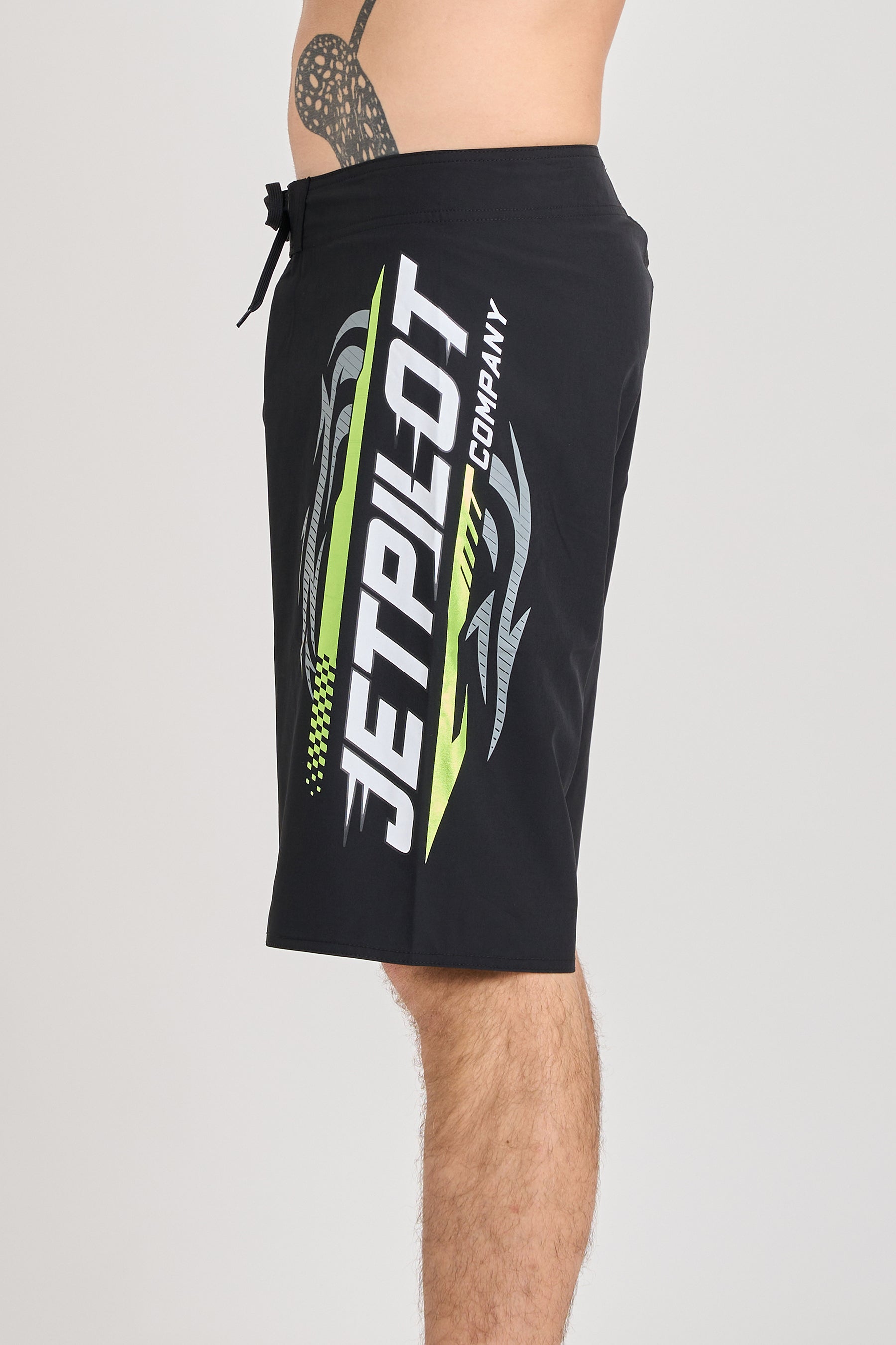 Jetpilot Velocity Boardshort - Black/Green 4